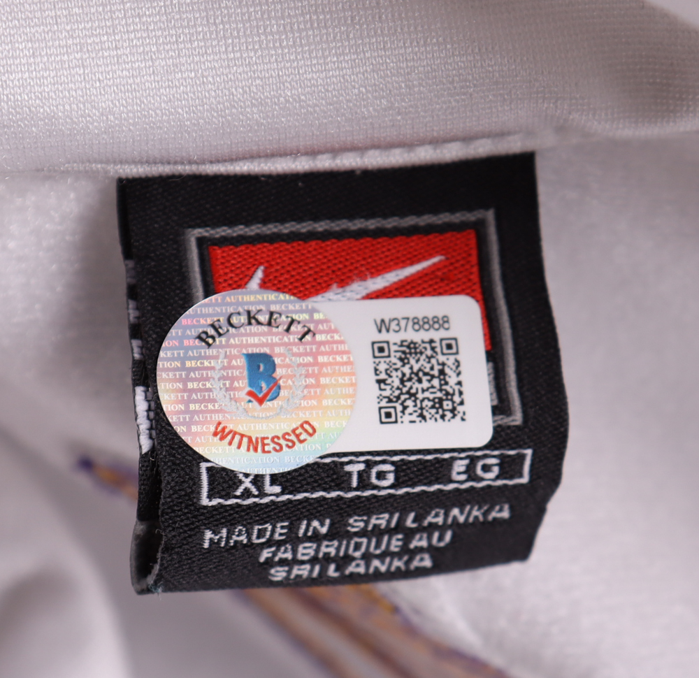 Magic Johnson & Jerry West Signed Lakers Jacket (Beckett) at PristineAuction.com Magic Johnson & Jerry West Signed Lakers Jacket (Beckett) at PristineAuction.com