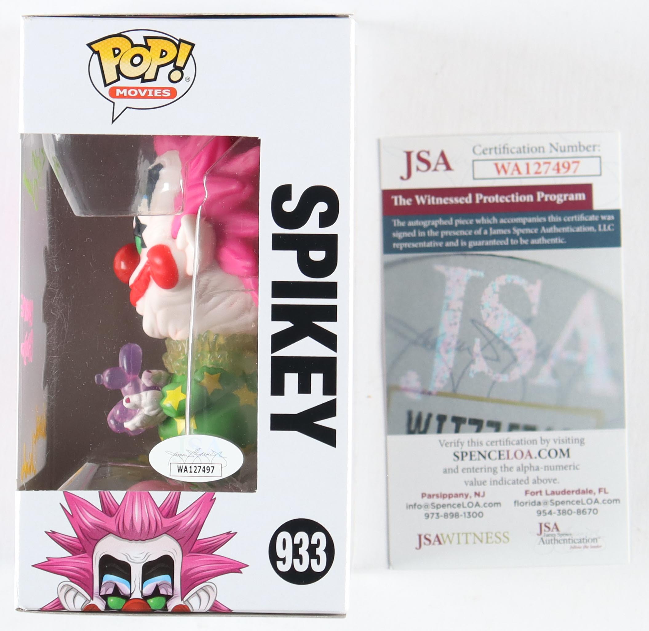 Stephen Chiodo, Charlie Chiodo & Edward Chiodo Signed "Killer Klowns from Outer Space" Spikey #933 Jumbo Funko Pop! Vinyl Figure (JSA) at PristineAuction.com Stephen Chiodo, Charlie Chiodo & Edward Chiodo Signed "Killer Klowns from Outer Space" Spikey #933 Jumbo Funko Pop! Vinyl Figure (JSA) at PristineAuction.com