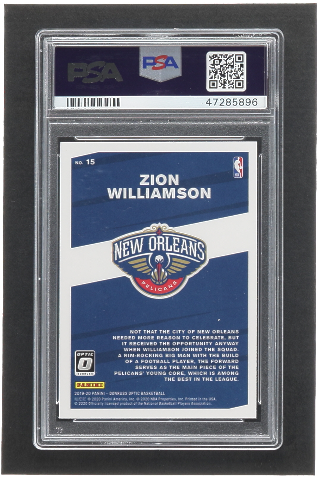 Zion Williamson 2019-20 Donruss Optic My House #15 RC (PSA 10) at PristineAuction.com Zion Williamson 2019-20 Donruss Optic My House #15 RC (PSA 10) at PristineAuction.com