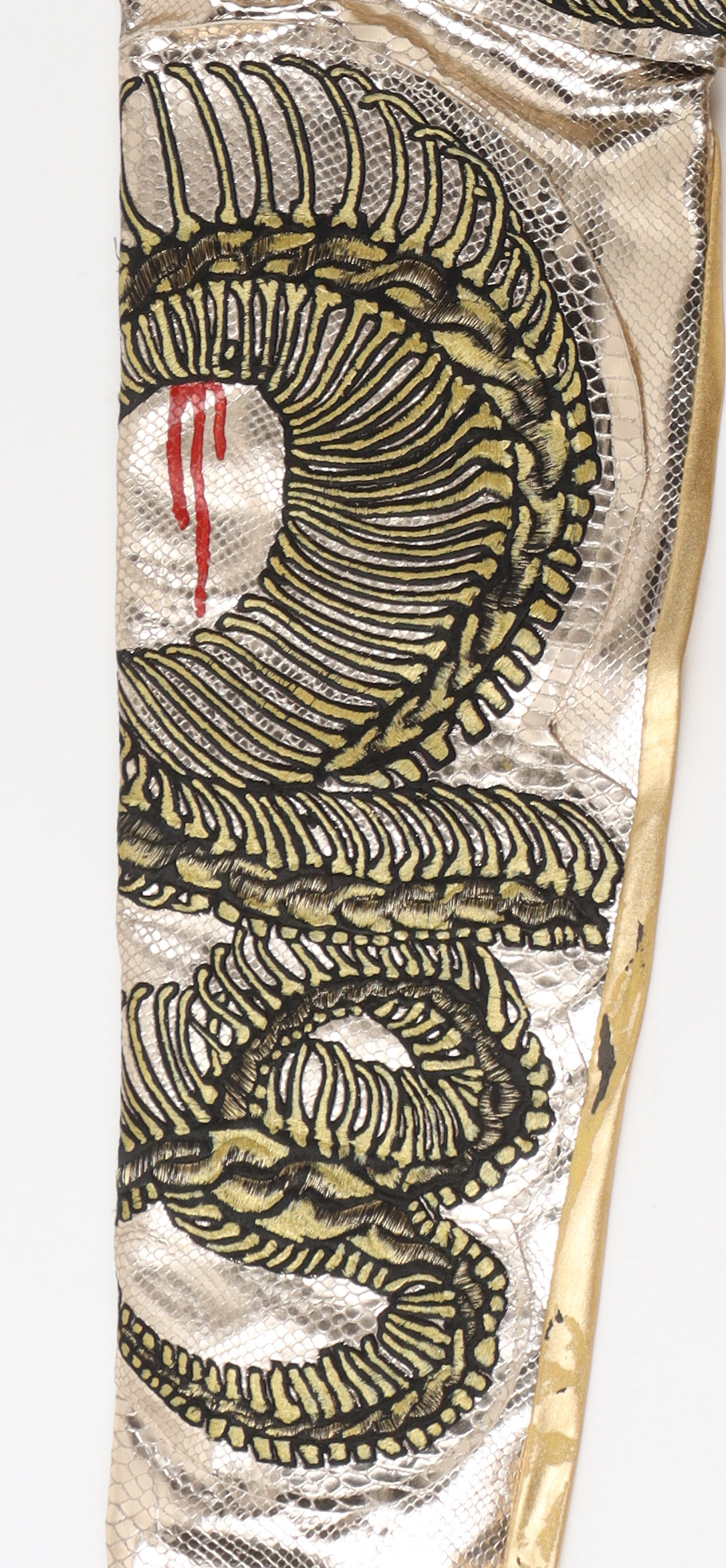 Alice Cooper Signed Stage | Concert Worn Custom Snake Pants (Beckett LOA) at PristineAuction.com Alice Cooper Signed Stage | Concert Worn Custom Snake Pants (Beckett LOA) at PristineAuction.com