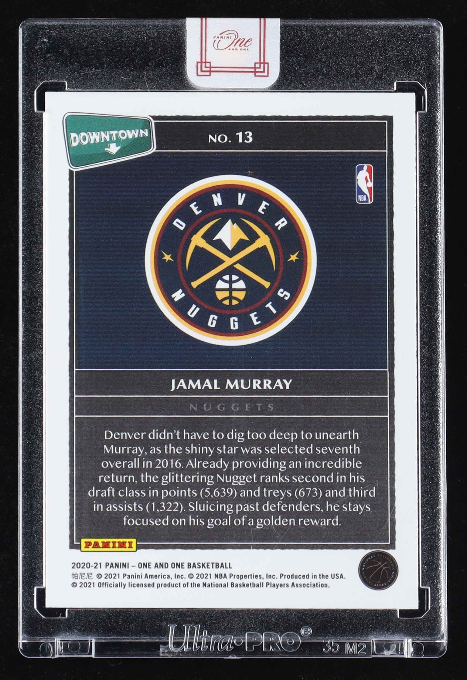 Jamal Murray 2020-21 Panini One and One Downtown #13 at PristineAuction.com Jamal Murray 2020-21 Panini One and One Downtown #13 at PristineAuction.com