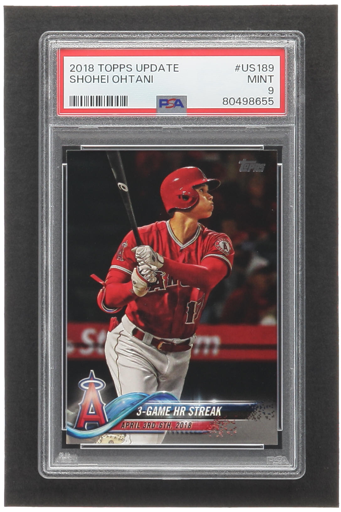 Shohei Ohtani 2018 Topps Update #US189 HL RC (PSA 9) at PristineAuction.com Shohei Ohtani 2018 Topps Update #US189 HL RC (PSA 9) at PristineAuction.com