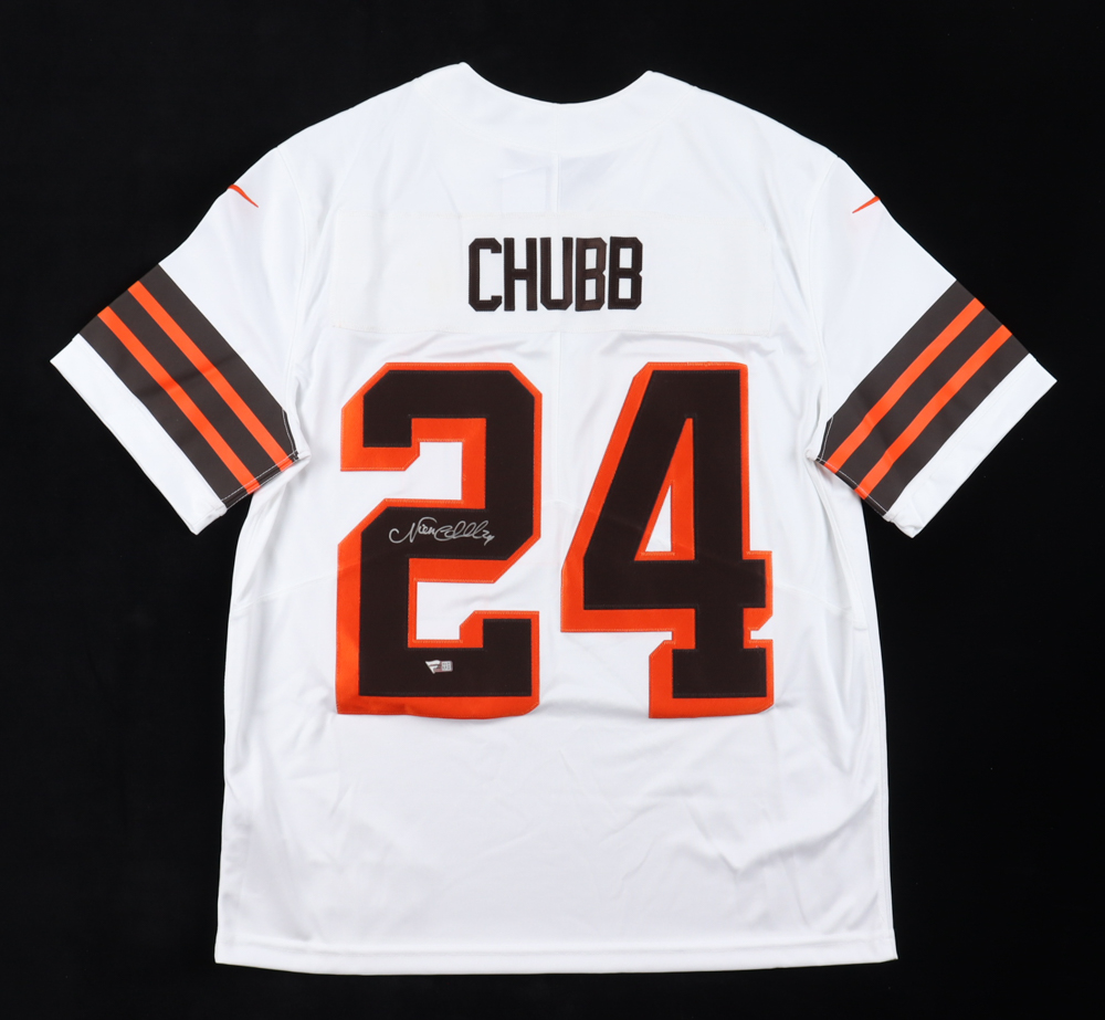 Nick Chubb Signed Browns Jersey (Fanatics) at PristineAuction.com Nick Chubb Signed Browns Jersey (Fanatics) at PristineAuction.com