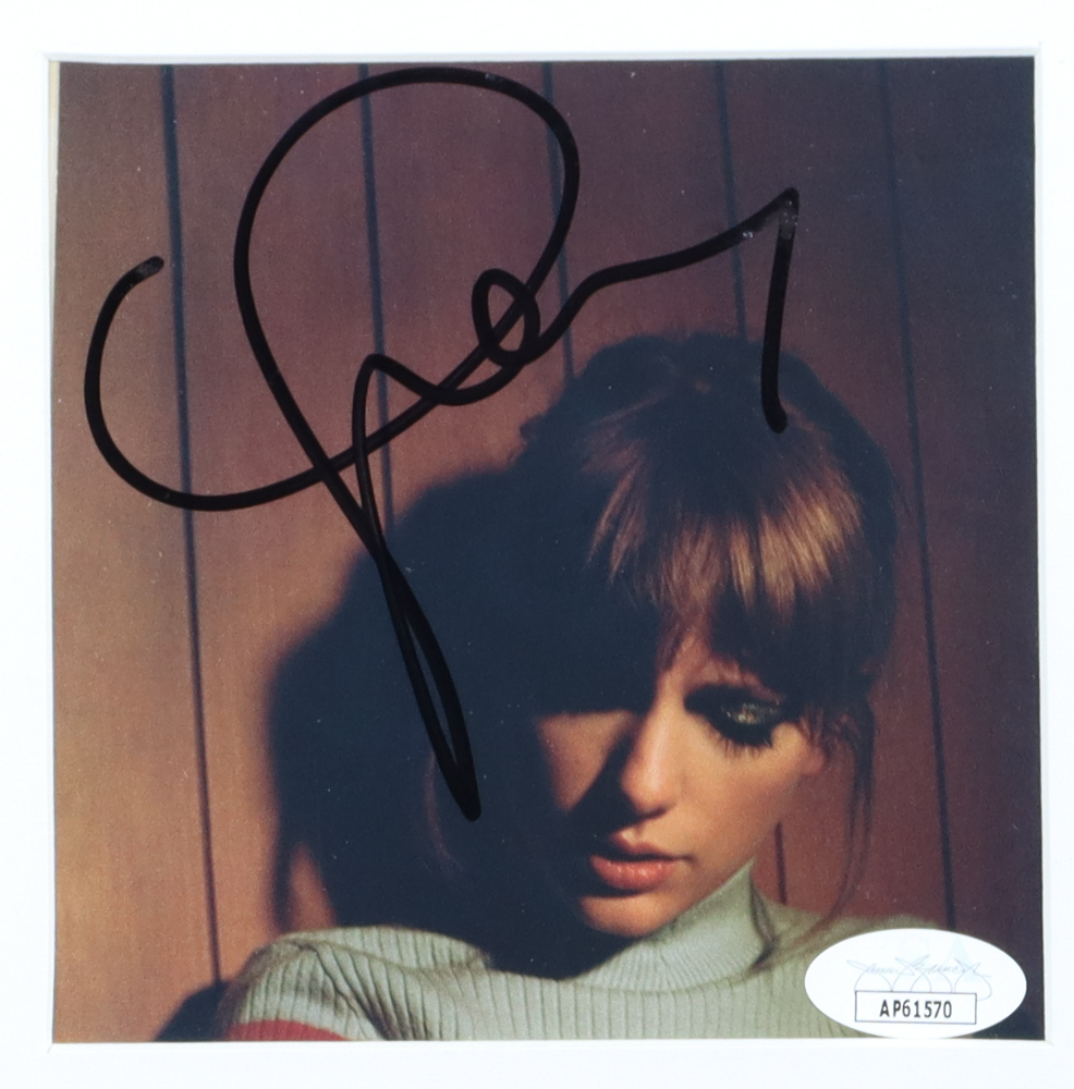 Taylor Swift Signed Custom Framed "Midnights" CD Booklet Display (JSA) at PristineAuction.com Taylor Swift Signed Custom Framed "Midnights" CD Booklet Display (JSA) at PristineAuction.com