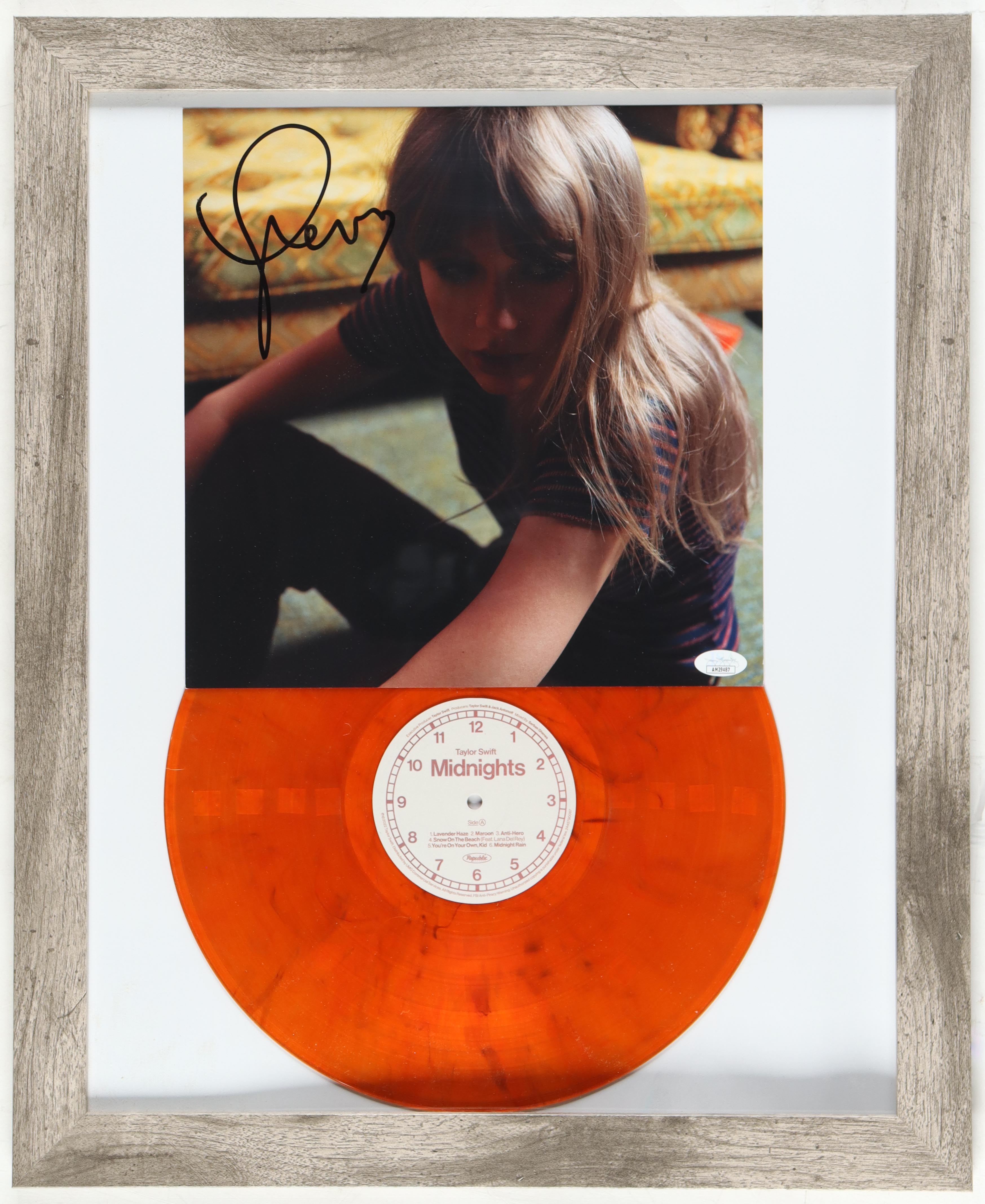Taylor Swift Signed "Midnights" Custom Framed Vinyl Album Flat Display (JSA) at PristineAuction.com Taylor Swift Signed "Midnights" Custom Framed Vinyl Album Flat Display (JSA) at PristineAuction.com