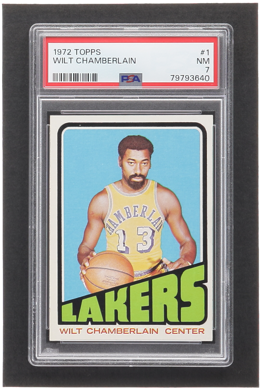 Wilt Chamberlain 1972-73 Topps #1 (PSA 7) at PristineAuction.com Wilt Chamberlain 1972-73 Topps #1 (PSA 7) at PristineAuction.com