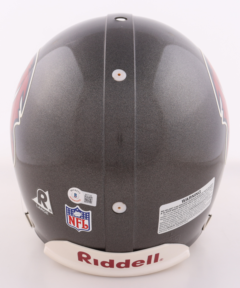 Mike Alstott Signed Buccaneers Full-Size Speed Helmet Inscribed "SB 37 Champs!" (Beckett) at PristineAuction.com Mike Alstott Signed Buccaneers Full-Size Speed Helmet Inscribed "SB 37 Champs!" (Beckett) at PristineAuction.com