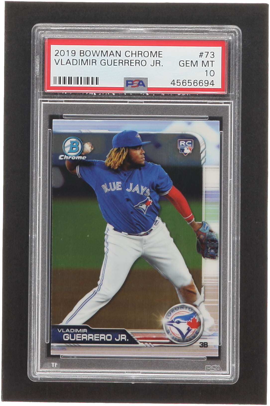 Vladimir Guerrero Jr. 2019 Bowman Chrome #73 RC (PSA 10) at PristineAuction.com Vladimir Guerrero Jr. 2019 Bowman Chrome #73 RC (PSA 10) at PristineAuction.com