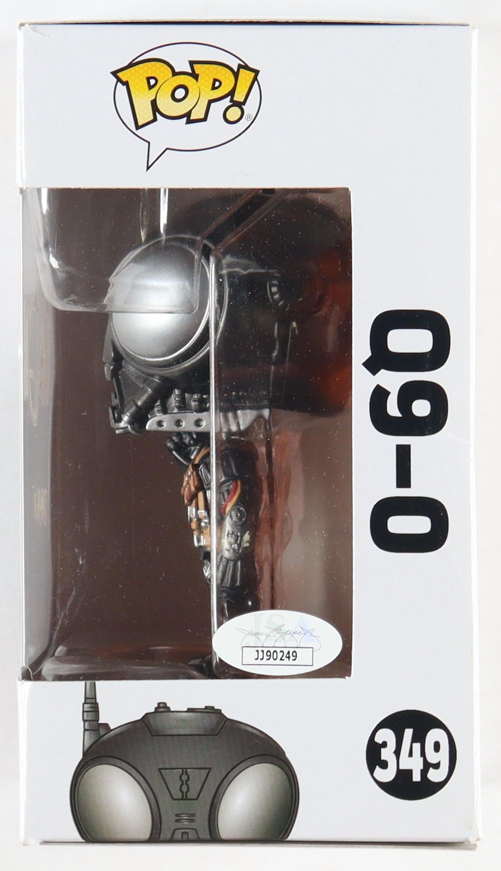 Chris Bartlett Signed Q9-0 "Star Wars: The Mandalorian" #349 Funko Pop! Vinyl Bobble-Head Figure Inscribed "Zero" (JSA) at PristineAuction.com Chris Bartlett Signed Q9-0 "Star Wars: The Mandalorian" #349 Funko Pop! Vinyl Bobble-Head Figure Inscribed "Zero" (JSA) at PristineAuction.com