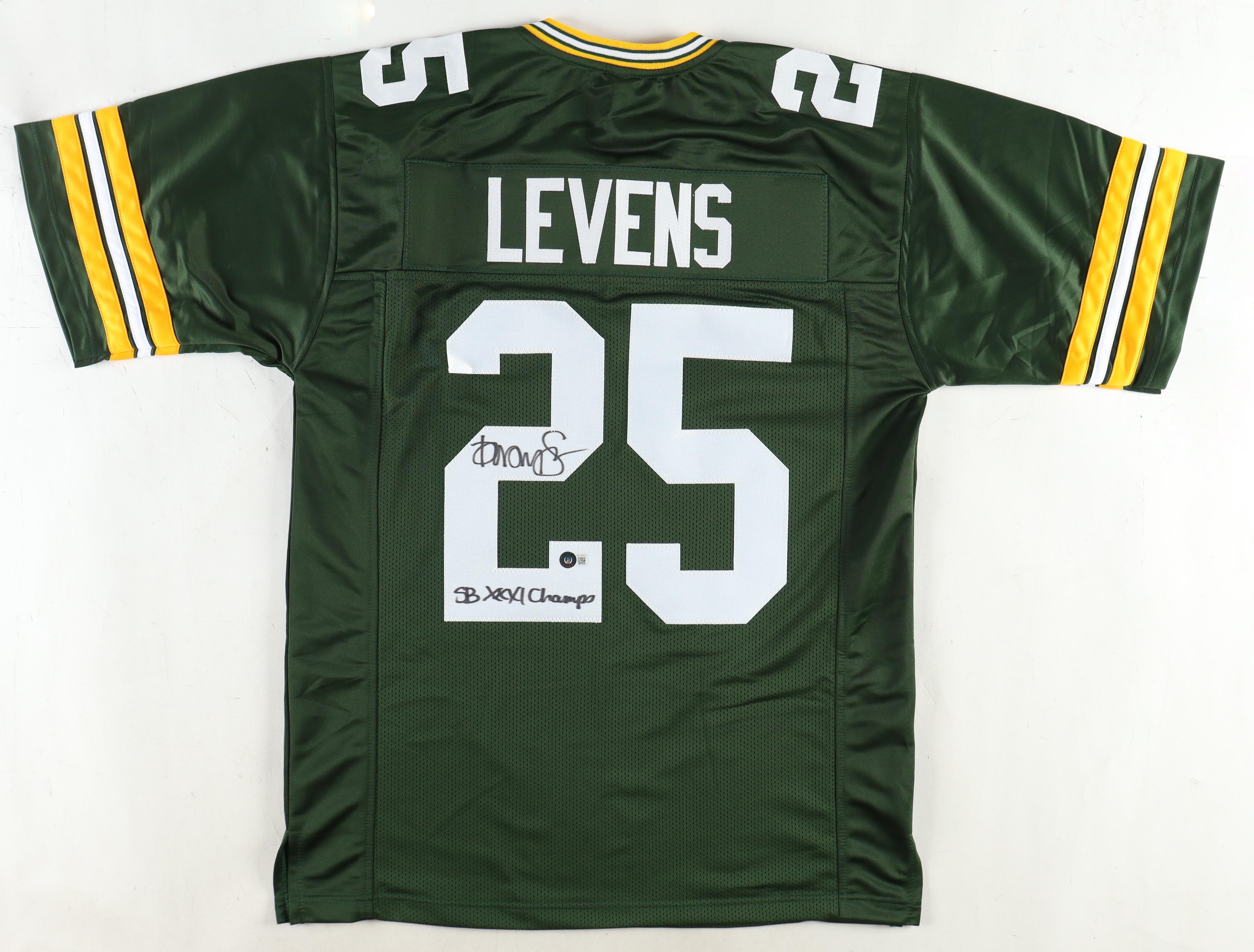 Dorsey Levens Signed Jersey Inscribed "SB XXXI Champs" (Beckett) at PristineAuction.com Dorsey Levens Signed Jersey Inscribed "SB XXXI Champs" (Beckett) at PristineAuction.com