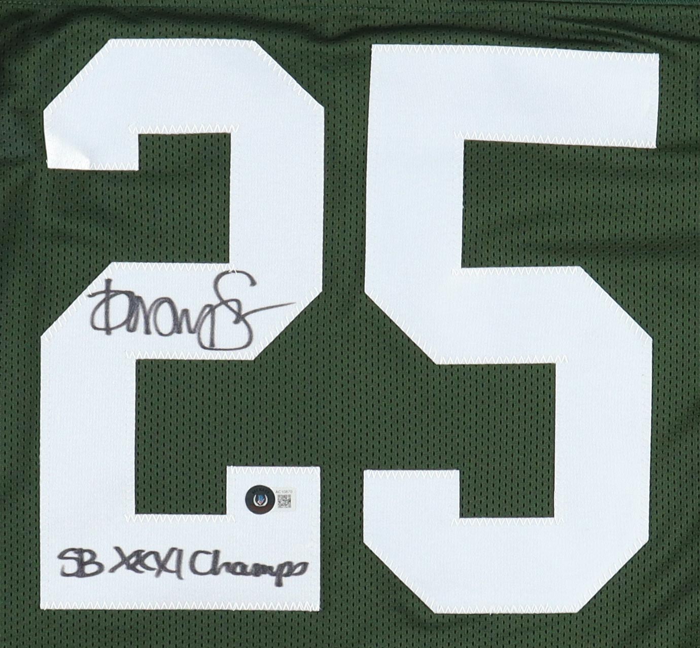 Dorsey Levens Signed Jersey Inscribed "SB XXXI Champs" (Beckett) at PristineAuction.com Dorsey Levens Signed Jersey Inscribed "SB XXXI Champs" (Beckett) at PristineAuction.com