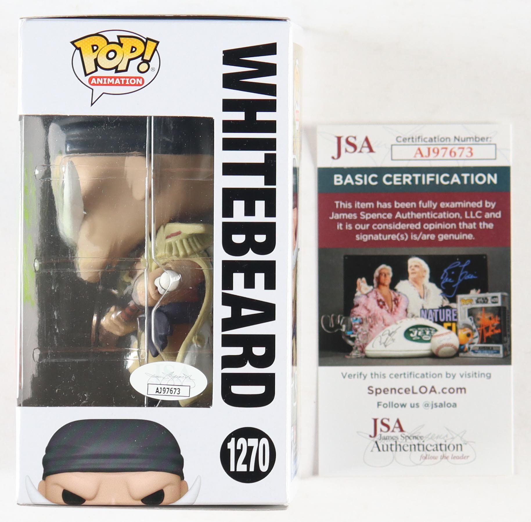 R. Bruce Elliott Signed "One Piece" #1270 Whitebeard Funko Pop! Vinyl Figure (JSA) at PristineAuction.com R. Bruce Elliott Signed "One Piece" #1270 Whitebeard Funko Pop! Vinyl Figure (JSA) at PristineAuction.com