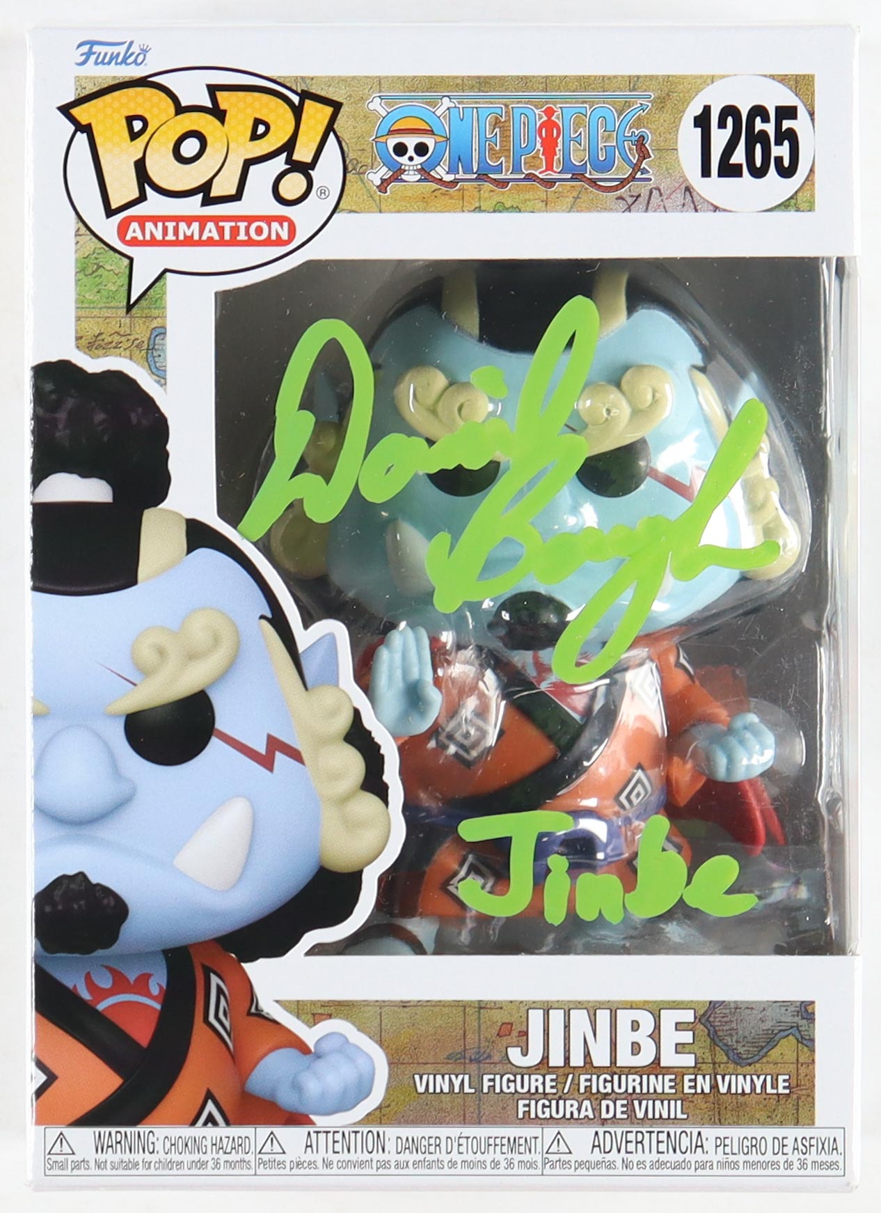 Daniel Baugh Signed "One Piece" #1265 Jinbe Funko Pop! Vinyl Figure Inscribed "Jinbe" (JSA) at PristineAuction.com Daniel Baugh Signed "One Piece" #1265 Jinbe Funko Pop! Vinyl Figure Inscribed "Jinbe" (JSA) at PristineAuction.com
