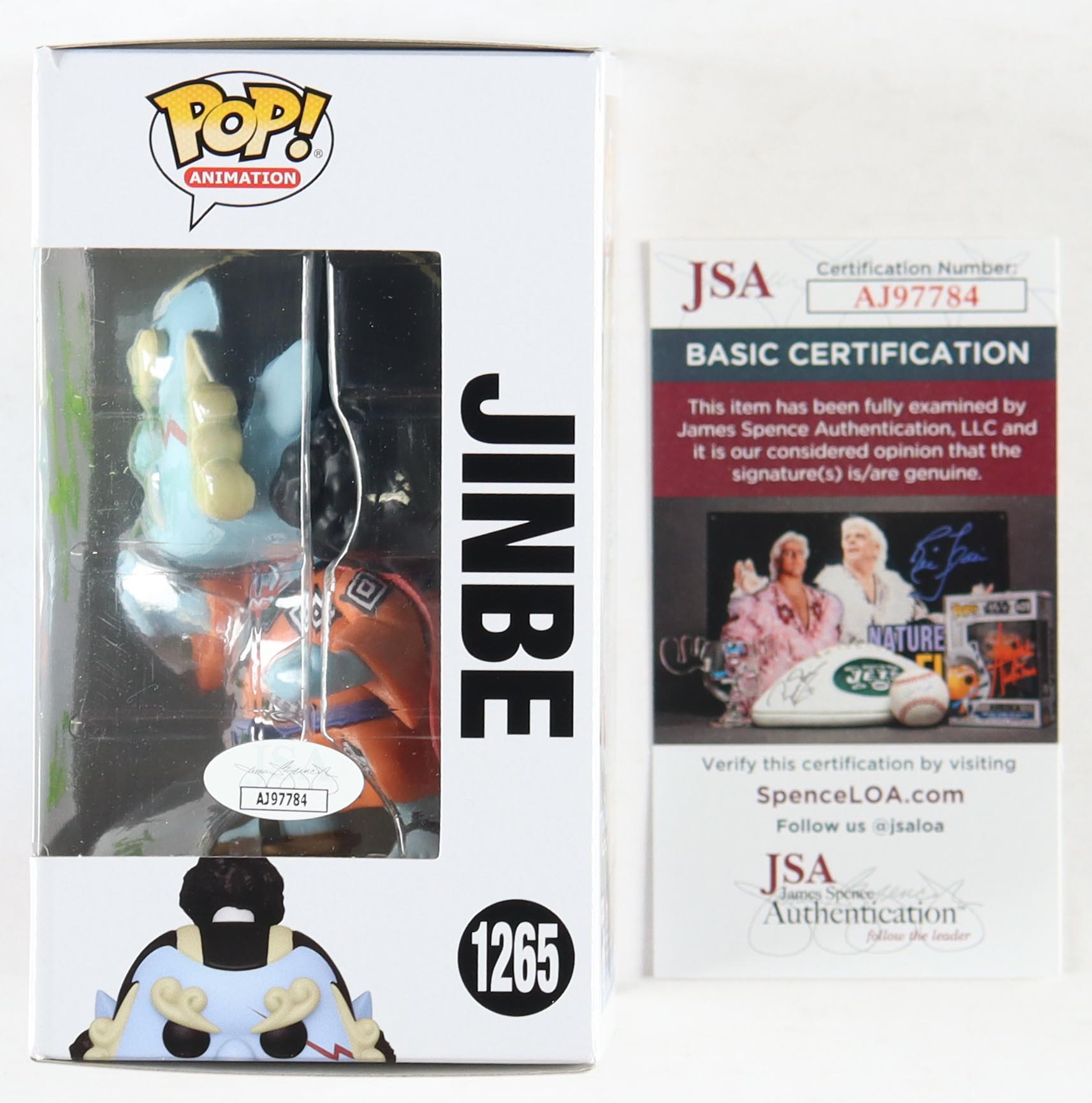 Daniel Baugh Signed "One Piece" #1265 Jinbe Funko Pop! Vinyl Figure Inscribed "Jinbe" (JSA) at PristineAuction.com Daniel Baugh Signed "One Piece" #1265 Jinbe Funko Pop! Vinyl Figure Inscribed "Jinbe" (JSA) at PristineAuction.com