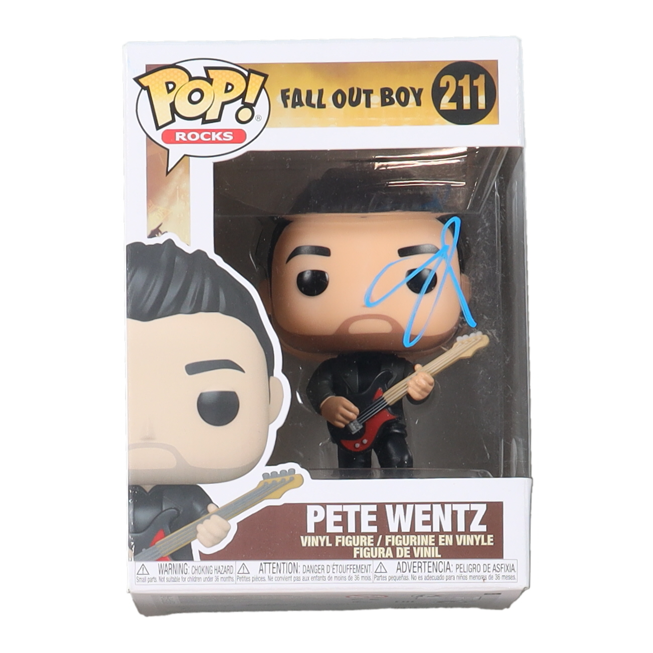 Pete Wentz Signed "Fall Out Boy" #211 Pete Wentz Funko Pop! Vinyl Figure (Beckett) at PristineAuction.com Pete Wentz Signed "Fall Out Boy" #211 Pete Wentz Funko Pop! Vinyl Figure (Beckett) at PristineAuction.com