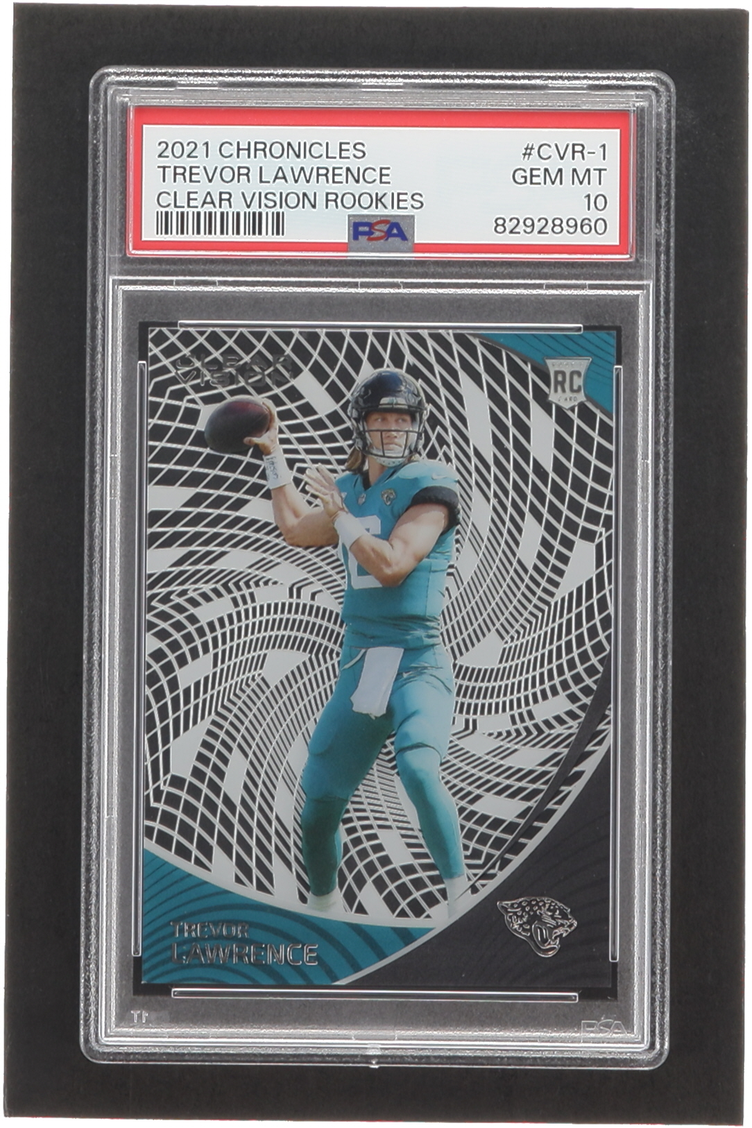 Trevor Lawrence 2021 Panini Chronicles Clear Vision Rookies #1 RC (PSA 10) at PristineAuction.com Trevor Lawrence 2021 Panini Chronicles Clear Vision Rookies #1 RC (PSA 10) at PristineAuction.com