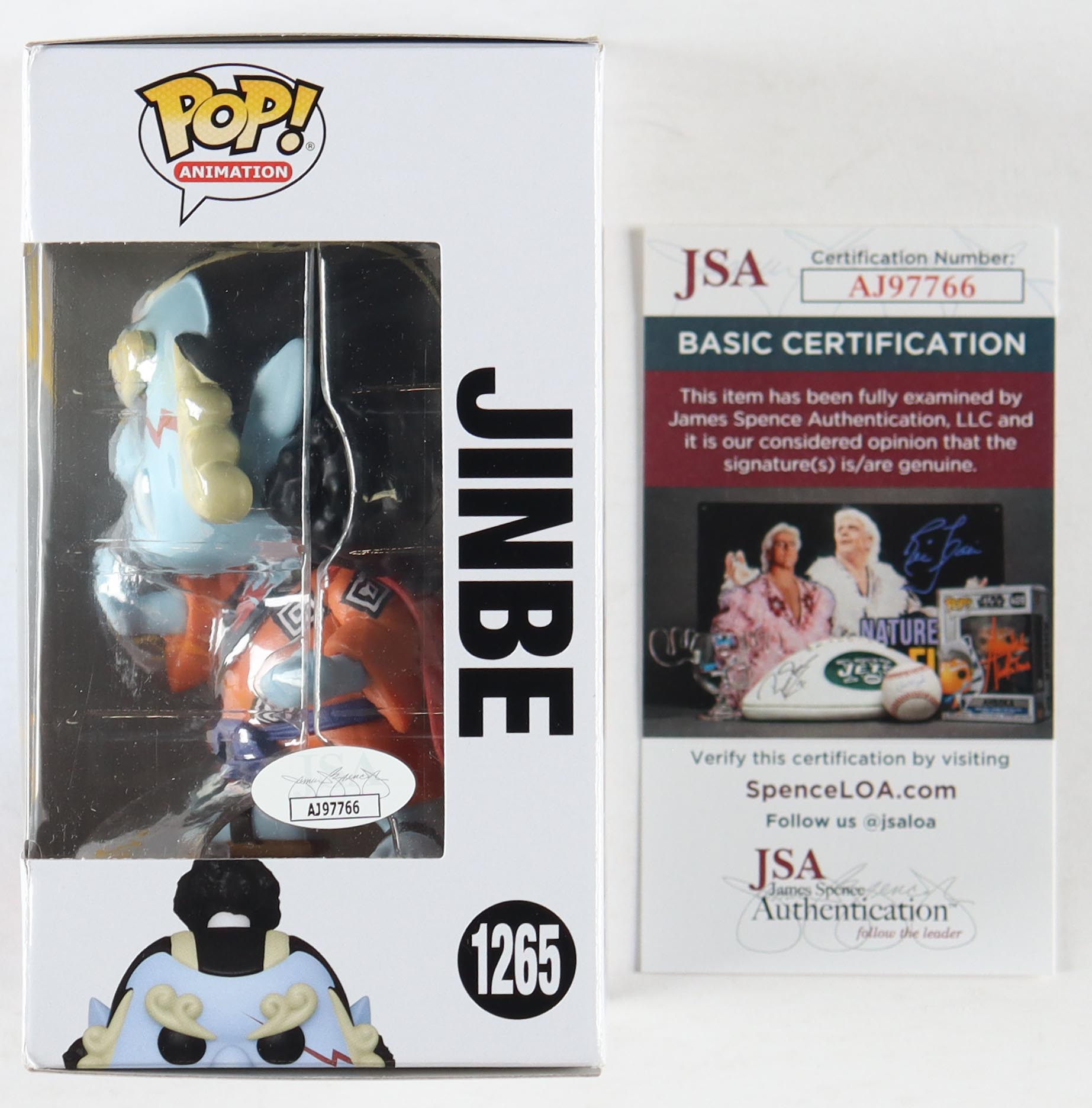 Daniel Baugh Signed "One Piece" #1265 Jinbe Funko Pop! Vinyl Figure Inscribed "'Jinbe'" (JSA) at PristineAuction.com Daniel Baugh Signed "One Piece" #1265 Jinbe Funko Pop! Vinyl Figure Inscribed "'Jinbe'" (JSA) at PristineAuction.com