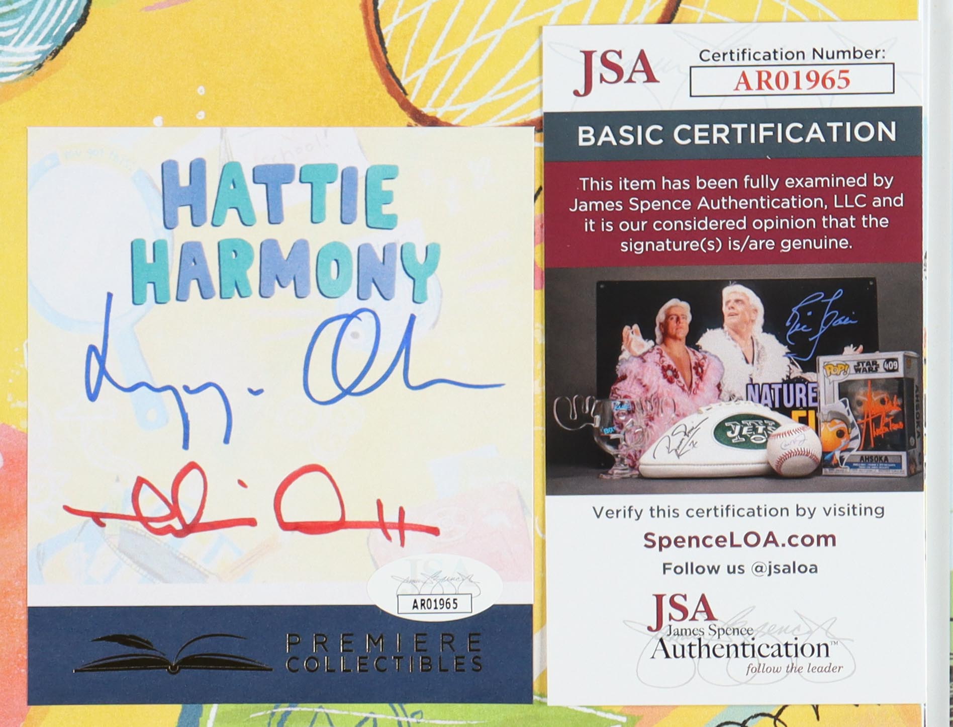Elizabeth Olsen & Robbie Arnett Signed "Hattie Harmony: Worry Detective" Hardcover Book (JSA) at PristineAuction.com Elizabeth Olsen & Robbie Arnett Signed "Hattie Harmony: Worry Detective" Hardcover Book (JSA) at PristineAuction.com