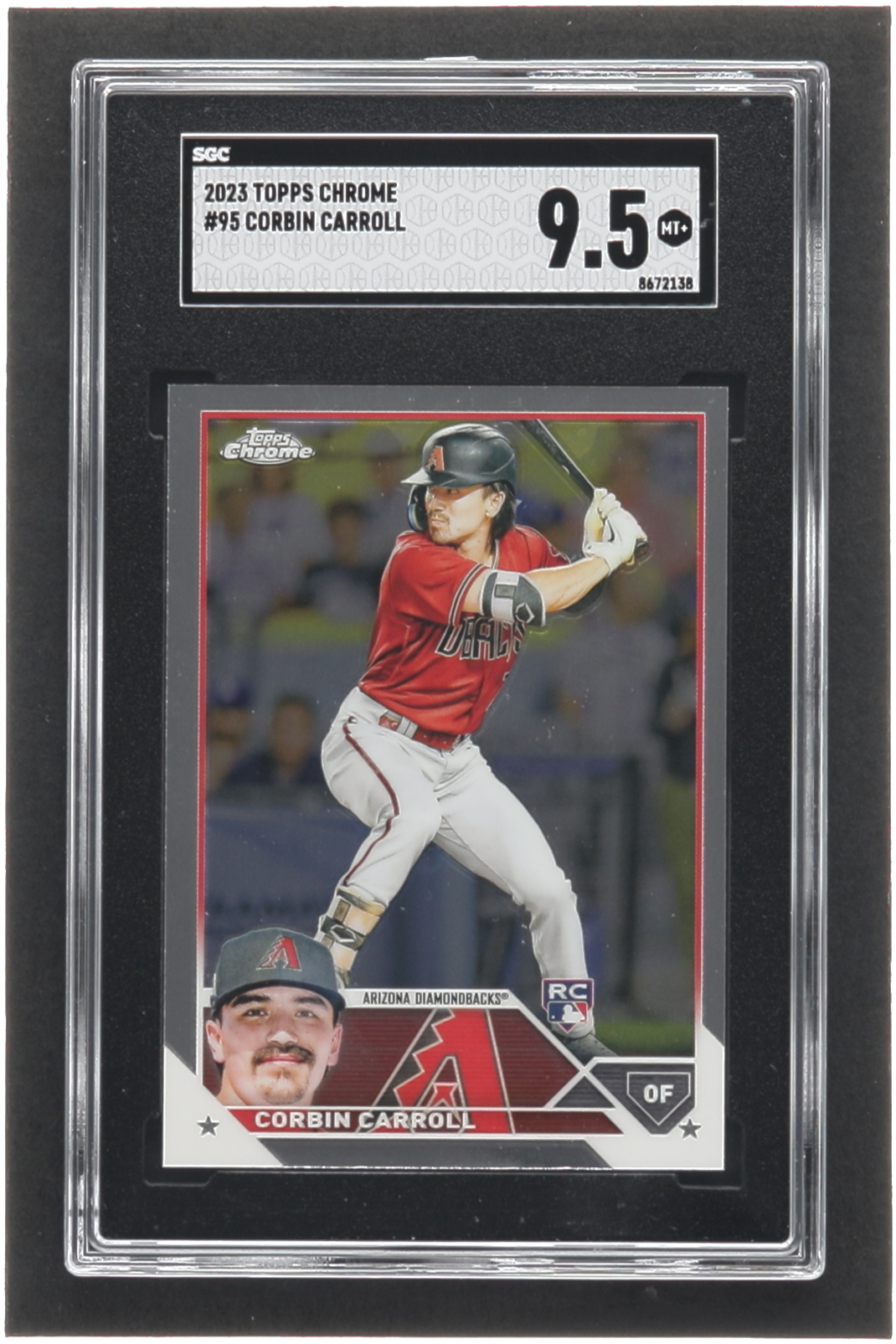 Corbin Carroll 2023 Topps Chrome #95 RC (SGC 9.5) at PristineAuction.com Corbin Carroll 2023 Topps Chrome #95 RC (SGC 9.5) at PristineAuction.com