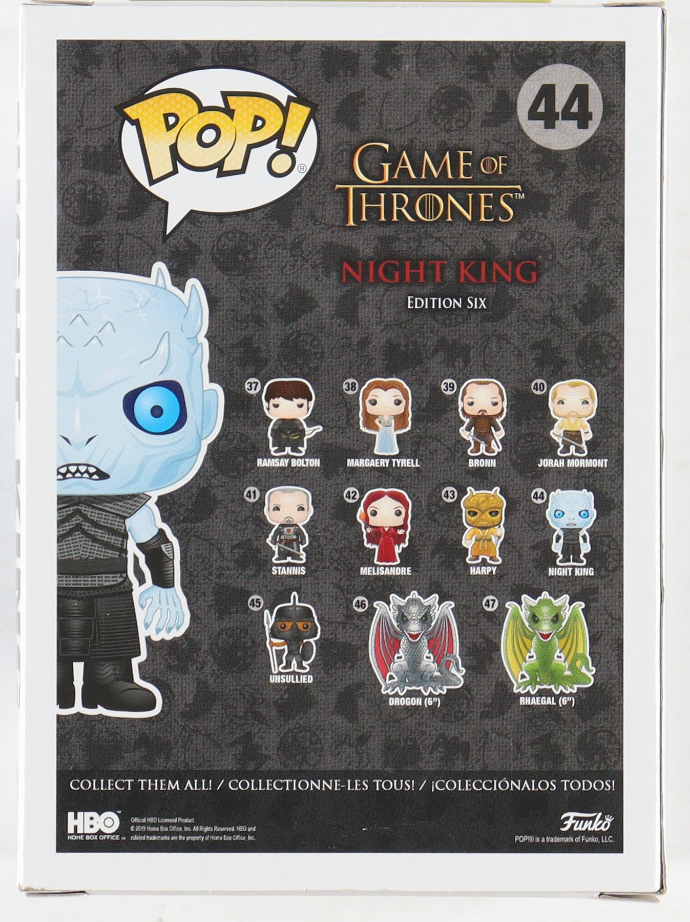 Richard Brake Signed "Game of Thrones" #44 Night King Funko Pop! Vinyl Figure Inscribed "Night King" (Beckett) at PristineAuction.com Richard Brake Signed "Game of Thrones" #44 Night King Funko Pop! Vinyl Figure Inscribed "Night King" (Beckett) at PristineAuction.com