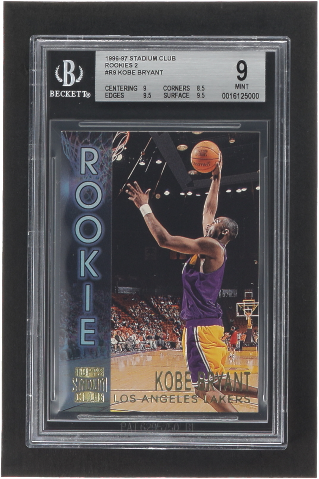 Kobe Bryant 1996-97 Stadium Club Rookies 2 #R9 RC (BGS 9) at PristineAuction.com Kobe Bryant 1996-97 Stadium Club Rookies 2 #R9 RC (BGS 9) at PristineAuction.com