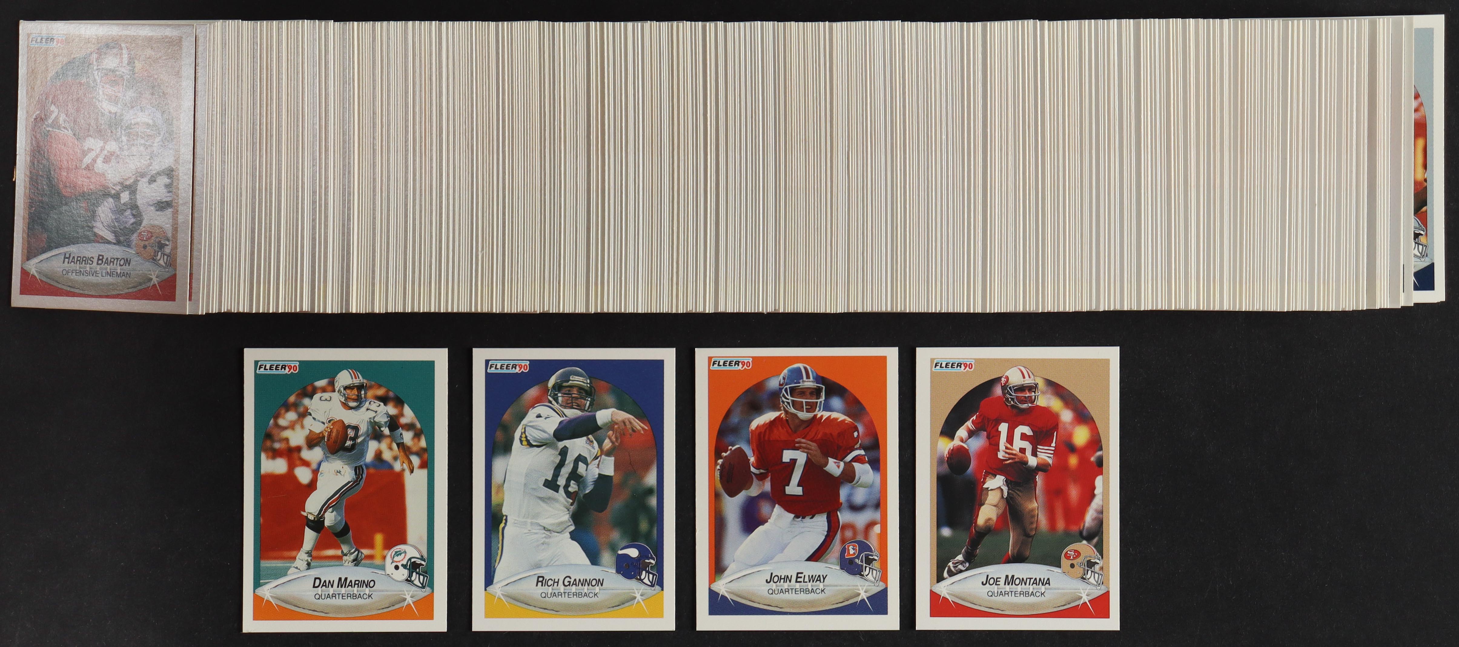1990 Fleer Football Complete Set of (400) Cards with Rich Gannon #99 RC, Joe Montana #10, John Elway #21, Dan Marino #244 at PristineAuction.com 1990 Fleer Football Complete Set of (400) Cards with Rich Gannon #99 RC, Joe Montana #10, John Elway #21, Dan Marino #244 at PristineAuction.com