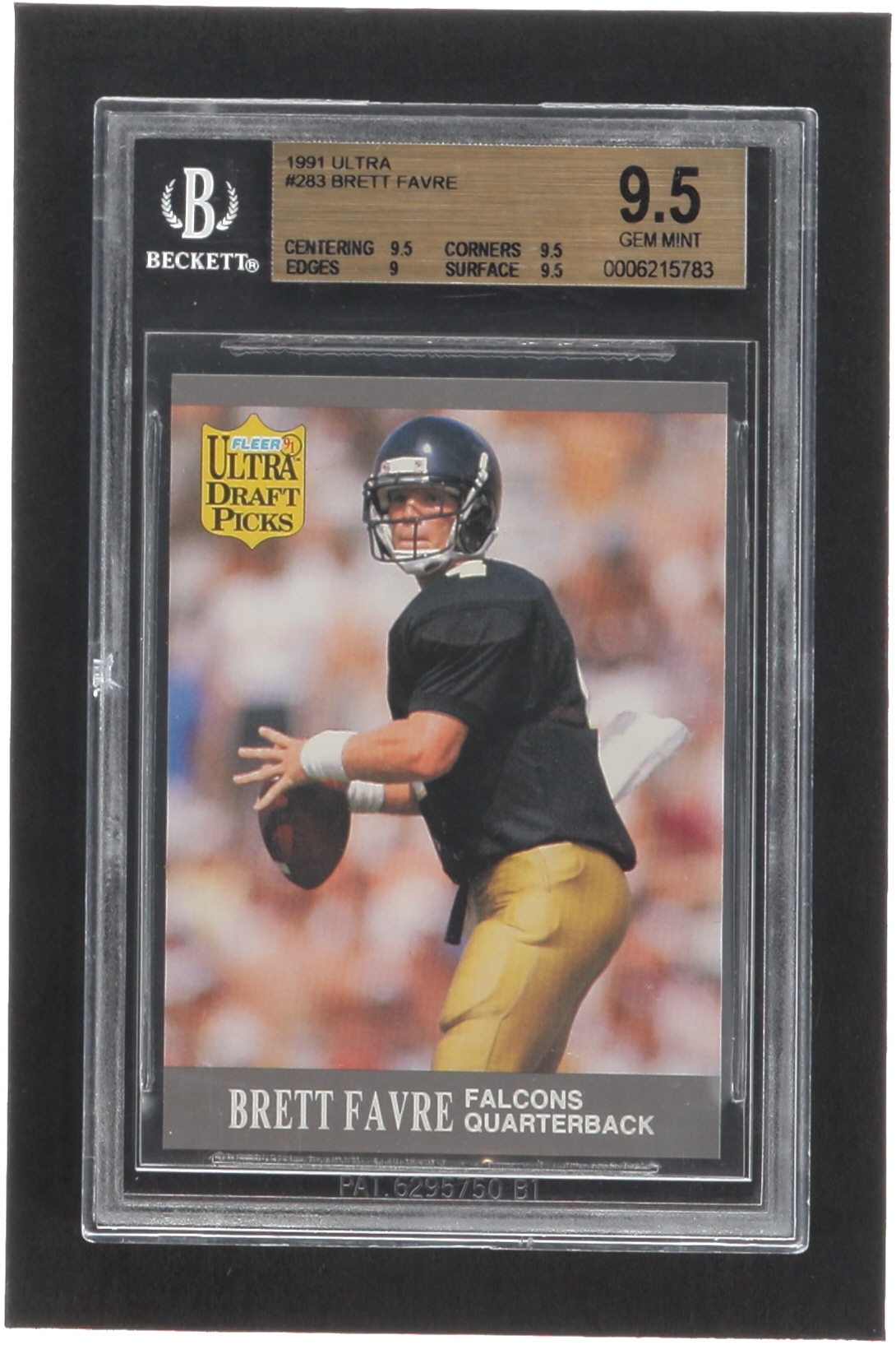 Brett Favre 1991 Ultra #283 RC (BGS 9.5) at PristineAuction.com Brett Favre 1991 Ultra #283 RC (BGS 9.5) at PristineAuction.com