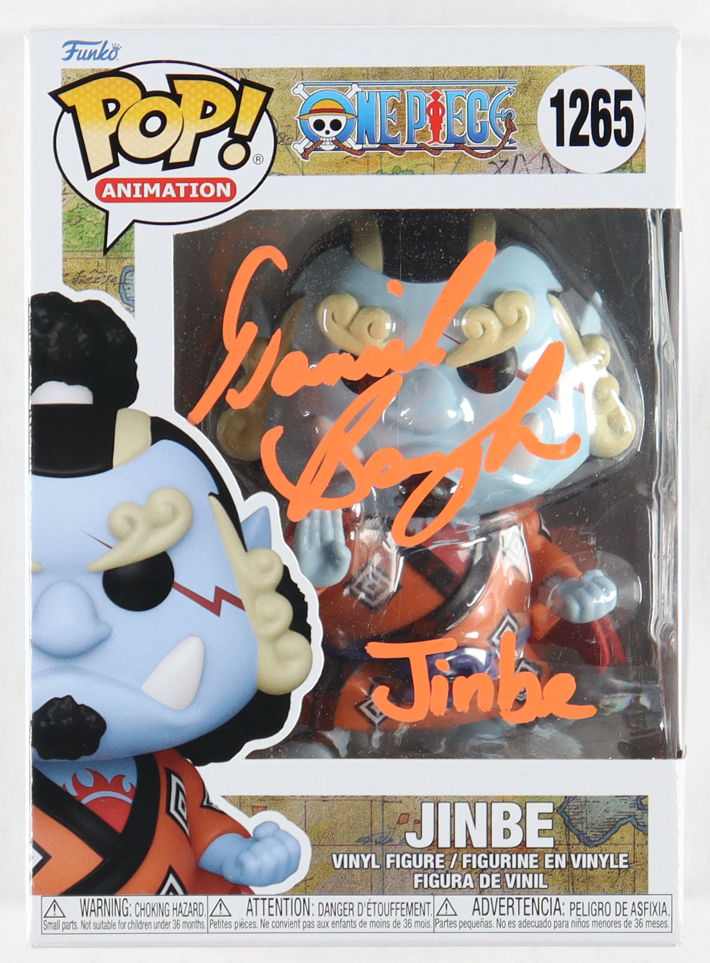 Daniel Baugh Signed "One Piece" #1265 Jinbe Funko Pop! Vinyl Figure Inscribed "'Jinbe'" (JSA) at PristineAuction.com Daniel Baugh Signed "One Piece" #1265 Jinbe Funko Pop! Vinyl Figure Inscribed "'Jinbe'" (JSA) at PristineAuction.com