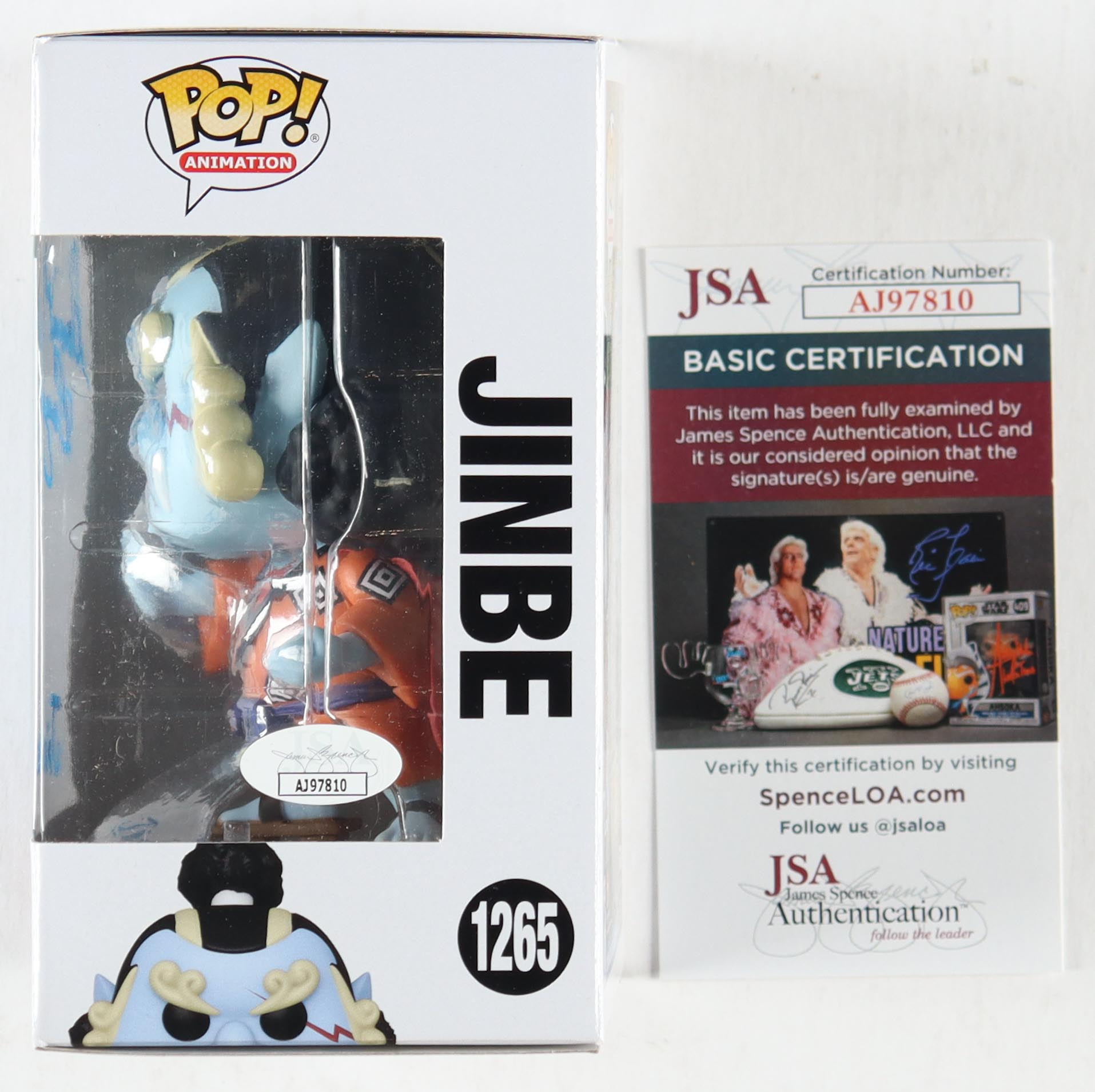 Daniel Baugh Signed "One Piece" #1265 Jinbe Funko Pop! Vinyl Figure Inscribed "'Jinbe'" (JSA) at PristineAuction.com Daniel Baugh Signed "One Piece" #1265 Jinbe Funko Pop! Vinyl Figure Inscribed "'Jinbe'" (JSA) at PristineAuction.com