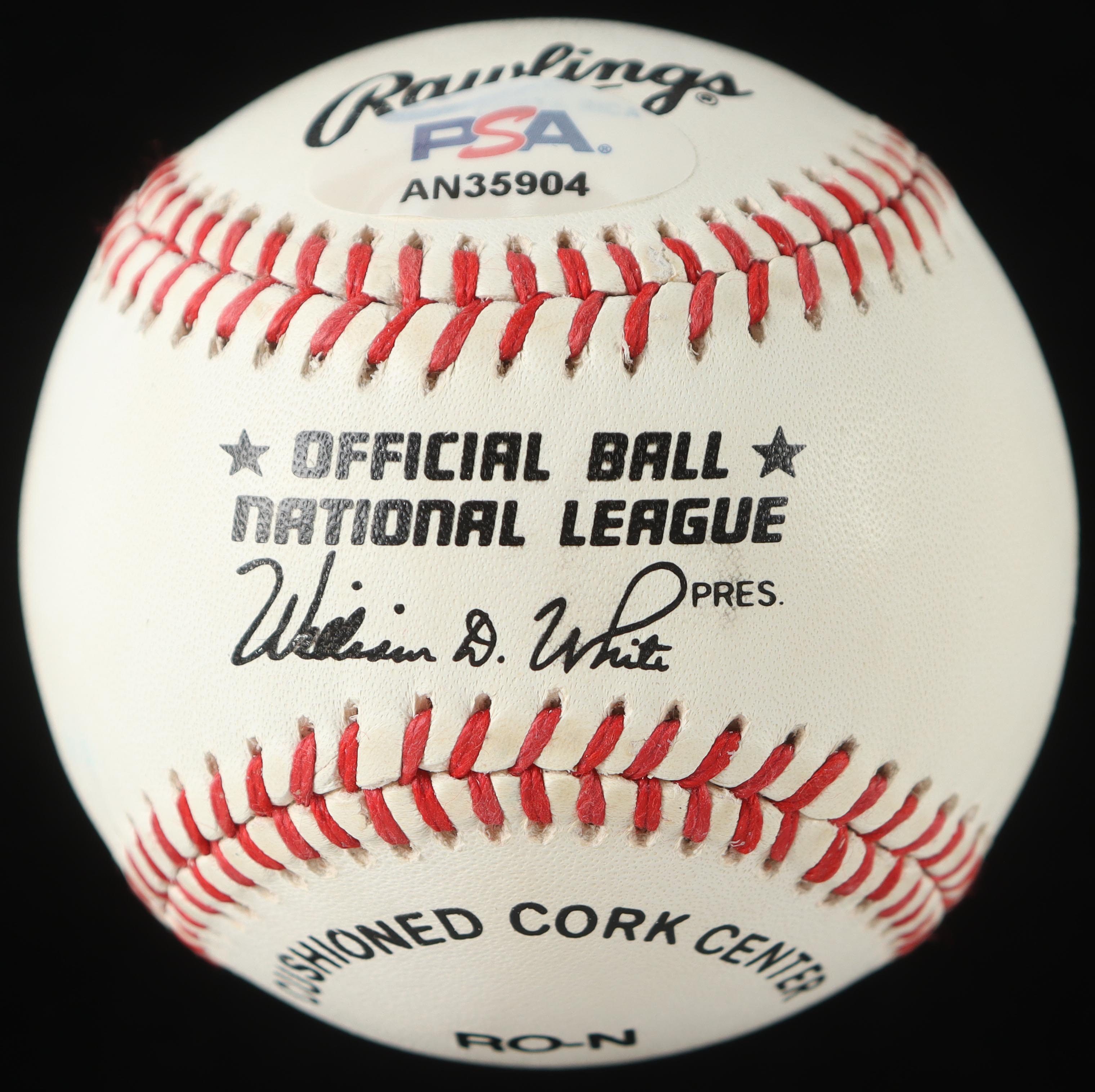 Stan Musial Signed ONL Baseball with Display Case (PSA) at PristineAuction.com Stan Musial Signed ONL Baseball with Display Case (PSA) at PristineAuction.com