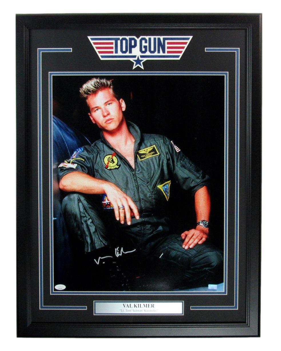 Val Kilmer Signed "Top Gun" Custom Framed Photo Display (JSA) at PristineAuction.com Val Kilmer Signed "Top Gun" Custom Framed Photo Display (JSA) at PristineAuction.com