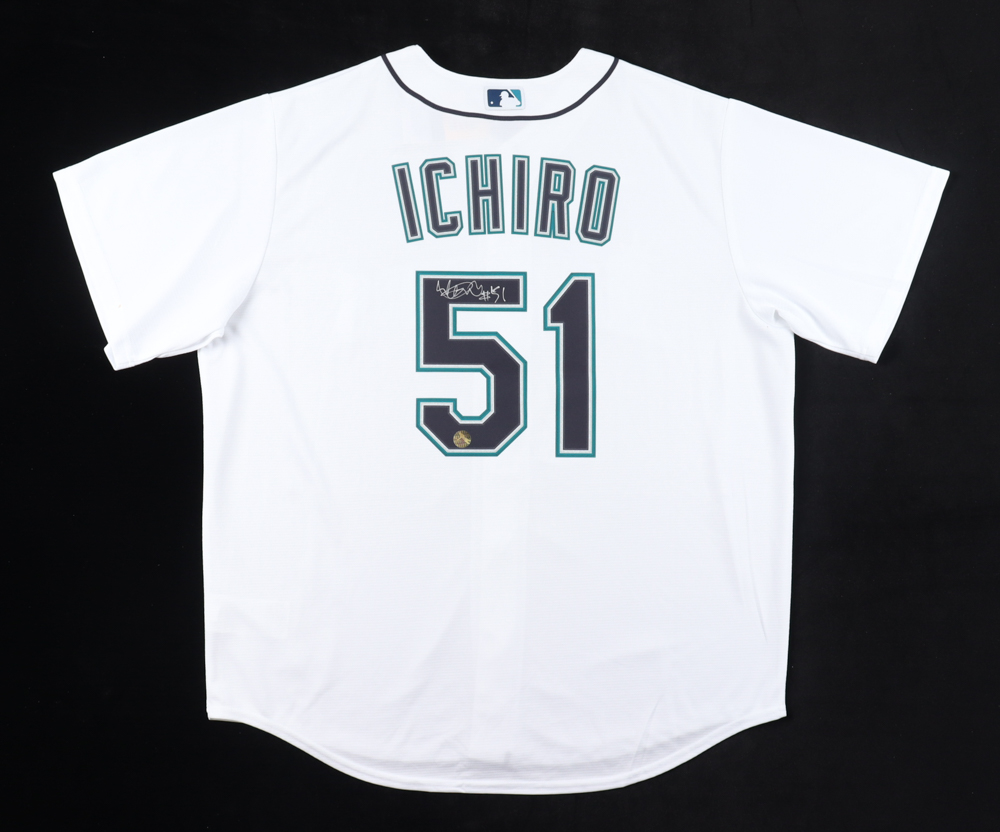 Ichiro Suzuki Signed Mariners Nike Jersey (Ichiro) at PristineAuction.com Ichiro Suzuki Signed Mariners Nike Jersey (Ichiro) at PristineAuction.com