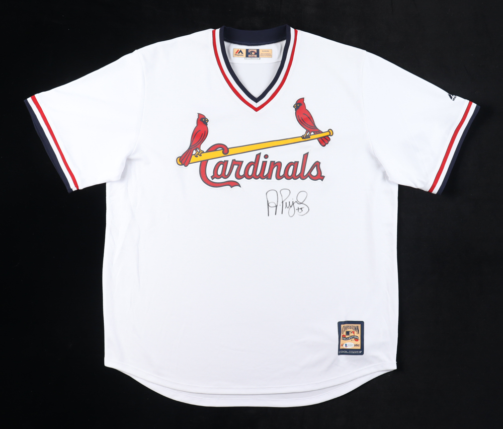 thumbnail image 2 of Albert Pujols Signed St. Louis Cardinals Jersey – Beckett BAS Witnessed (Original Autograph) 2 of 5