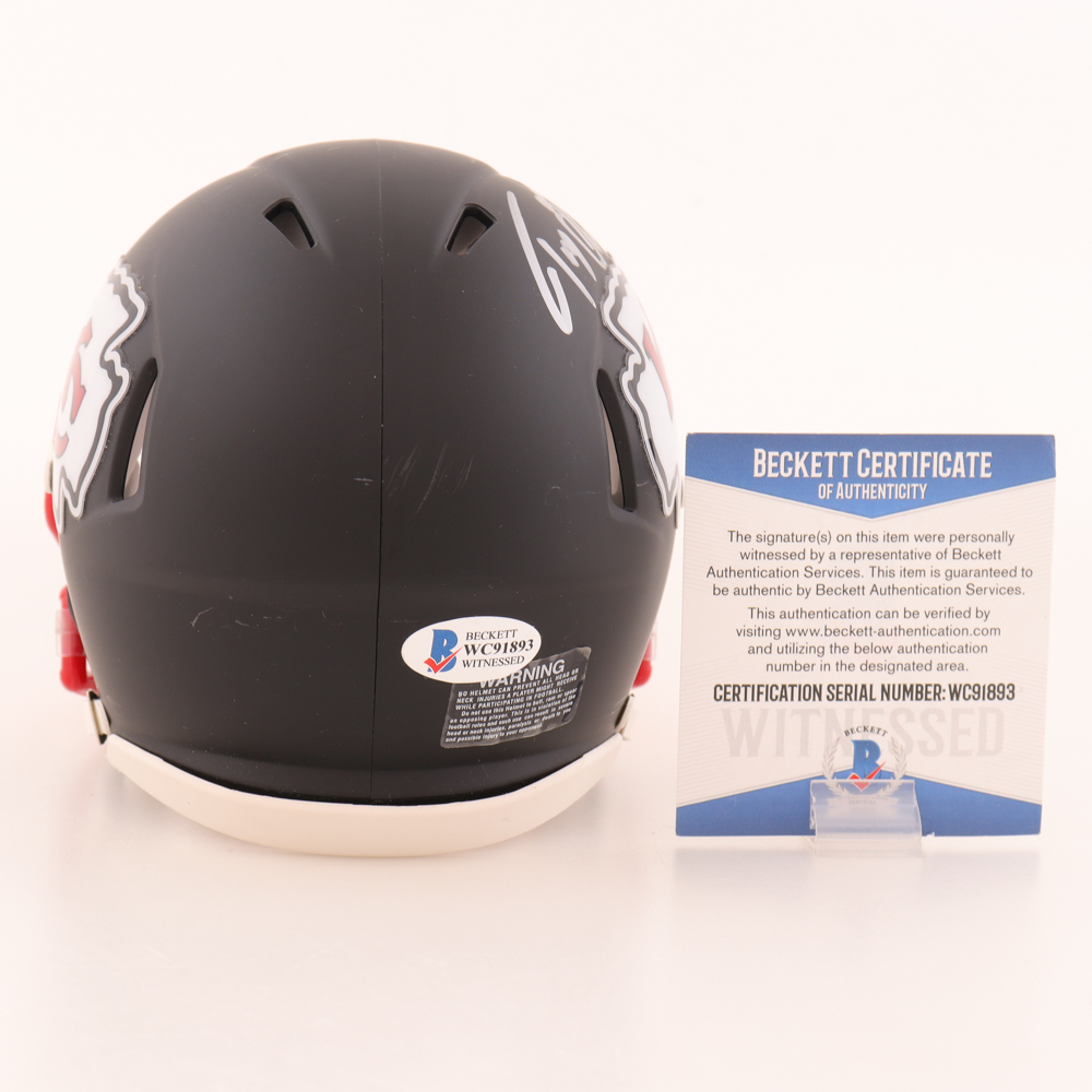 Tony Gonzalez Signed Chiefs Speed Mini Helmet (Beckett) at PristineAuction.com Tony Gonzalez Signed Chiefs Speed Mini Helmet (Beckett) at PristineAuction.com