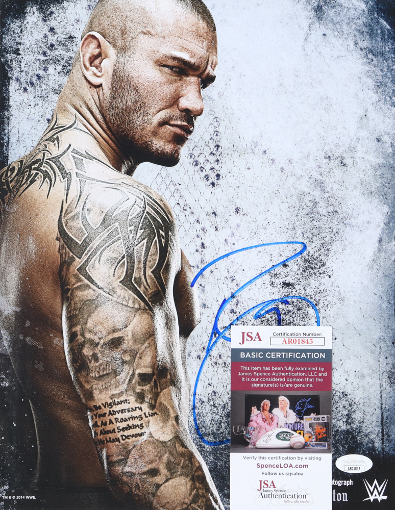 Randy Orton Signed WWE 11x14 Photo (JSA) at PristineAuction.com Randy Orton Signed WWE 11x14 Photo (JSA) at PristineAuction.com