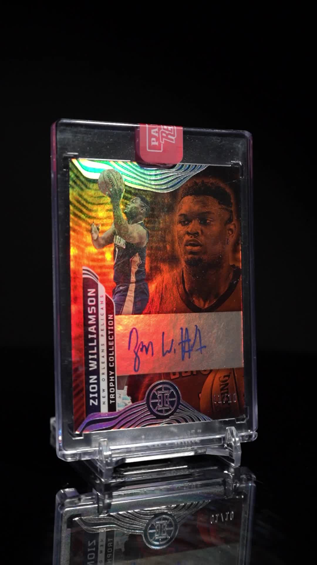 Zion Williamson 2021-22 Panini Illusions Trophy Collection Signatures Orange #1 #1/10 at PristineAuction.com Zion Williamson 2021-22 Panini Illusions Trophy Collection Signatures Orange #1 #1/10 at PristineAuction.com