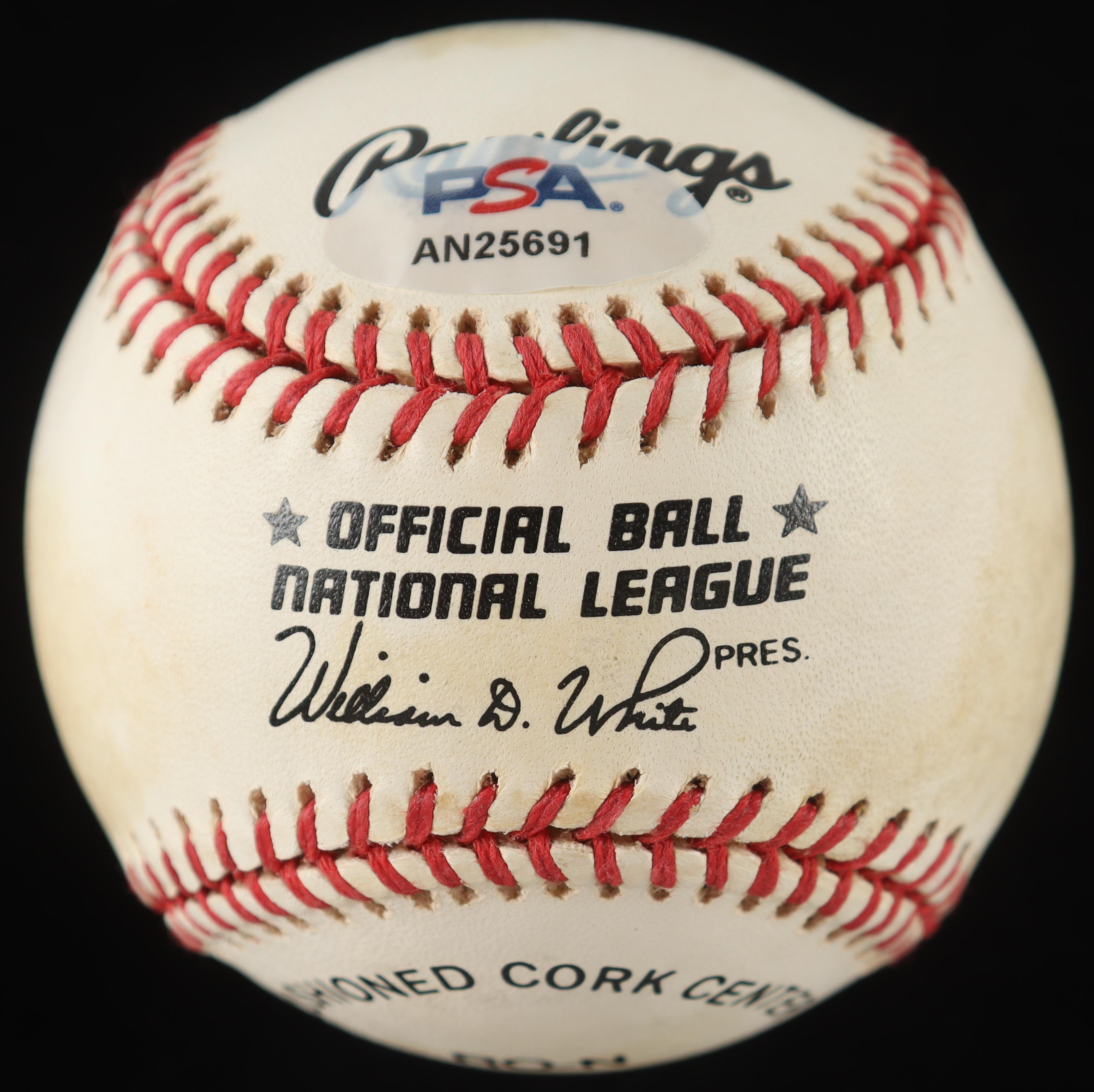 Ryne Sandberg Signed ONL Baseball In Display Case (PSA) at PristineAuction.com Ryne Sandberg Signed ONL Baseball In Display Case (PSA) at PristineAuction.com