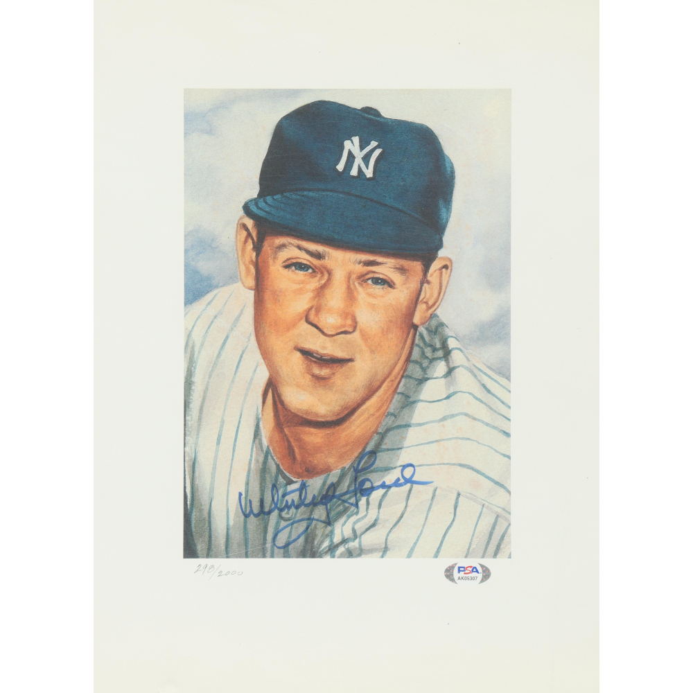 Whitey Ford Signed LE Yankees 11x16 Print PSA MLB Pristine Auction whitey-ford-signed-le-yankees-11x16-print-psa-mlb-pristine-auction