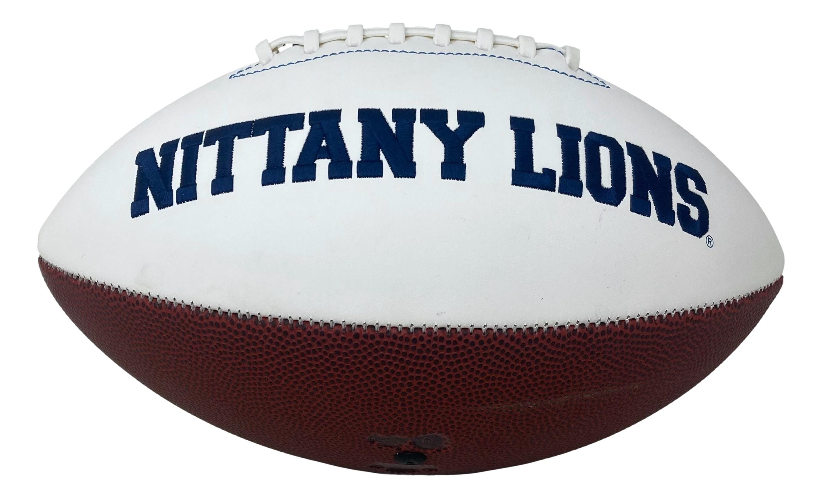 Saquon Barkley Signed Penn State Nittany Lions Logo Football (PSA) at PristineAuction.com Saquon Barkley Signed Penn State Nittany Lions Logo Football (PSA) at PristineAuction.com