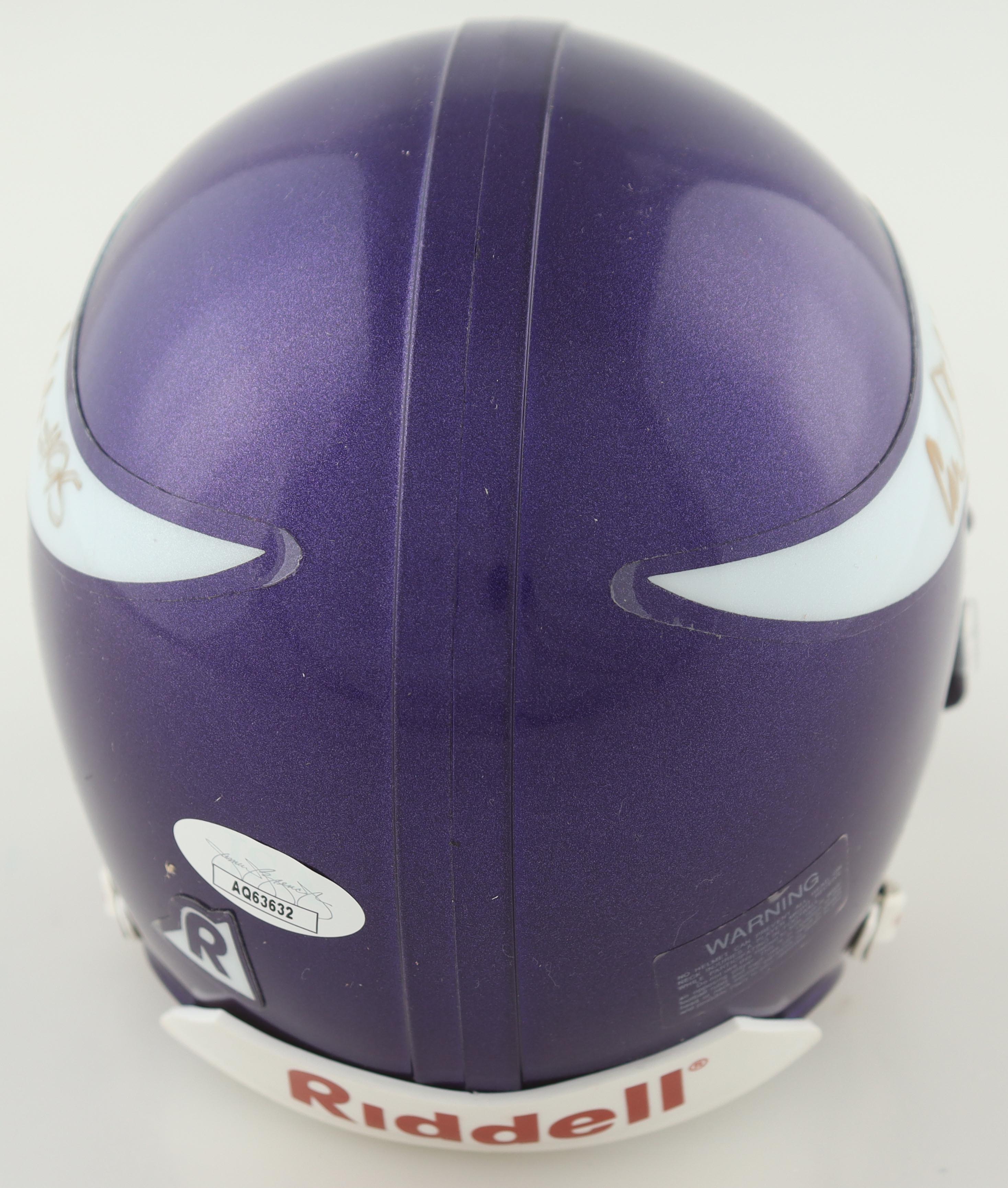 Carl Eller & Keneche Udeze Signed Vikings Mini Helmet Inscribed "HOF 04" (JSA) at PristineAuction.com Carl Eller & Keneche Udeze Signed Vikings Mini Helmet Inscribed "HOF 04" (JSA) at PristineAuction.com