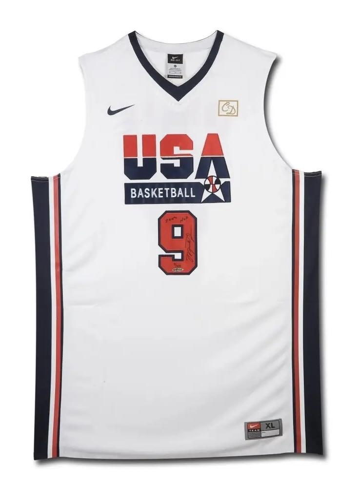 Michael Jordan Signed Team USA Jersey Inscribed "2009 HOF" (UDA) at PristineAuction.com Michael Jordan Signed Team USA Jersey Inscribed "2009 HOF" (UDA) at PristineAuction.com