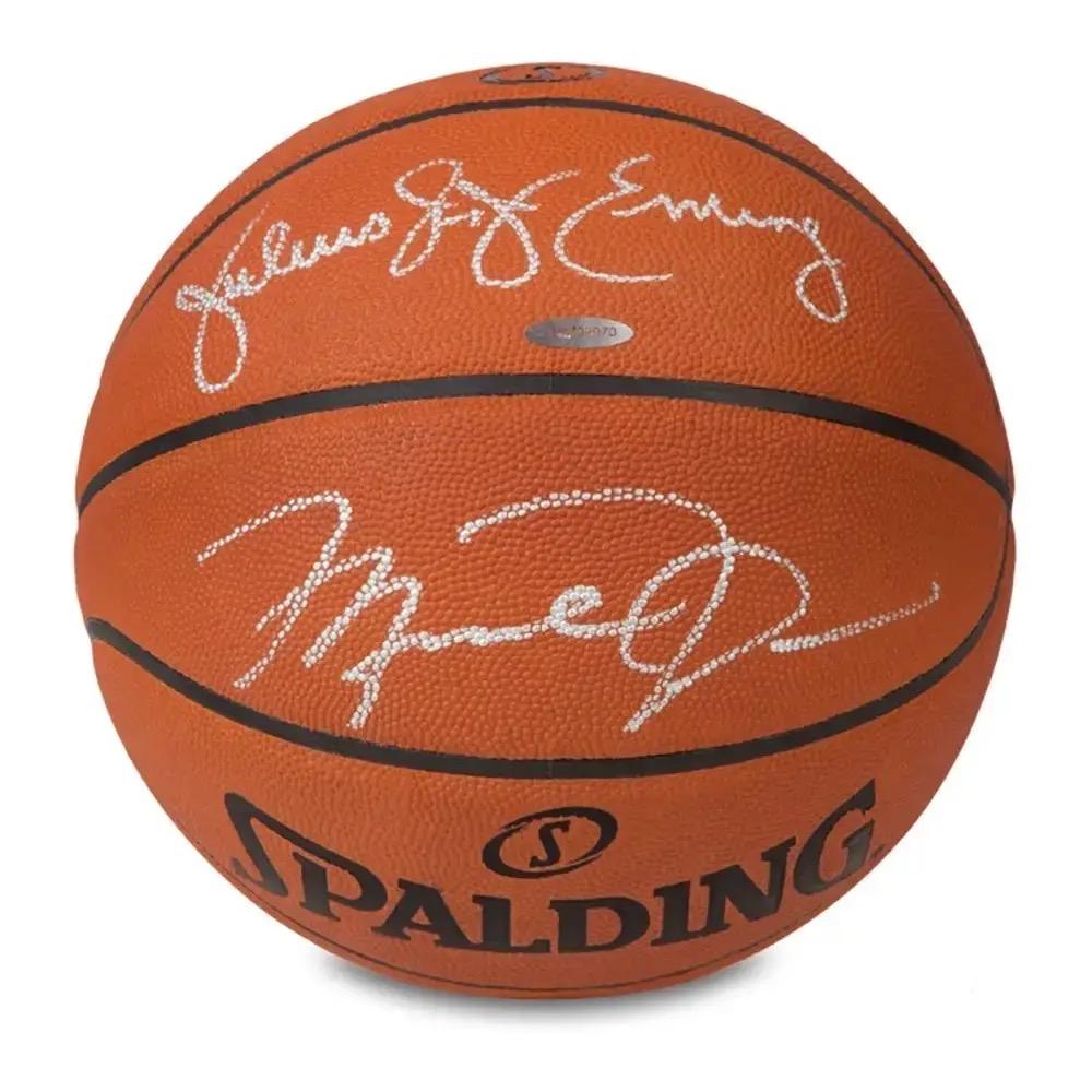 Michael Jordan & Julius "Dr. J" Erving Signed NBA Basketball (UDA) at PristineAuction.com Michael Jordan & Julius "Dr. J" Erving Signed NBA Basketball (UDA) at PristineAuction.com