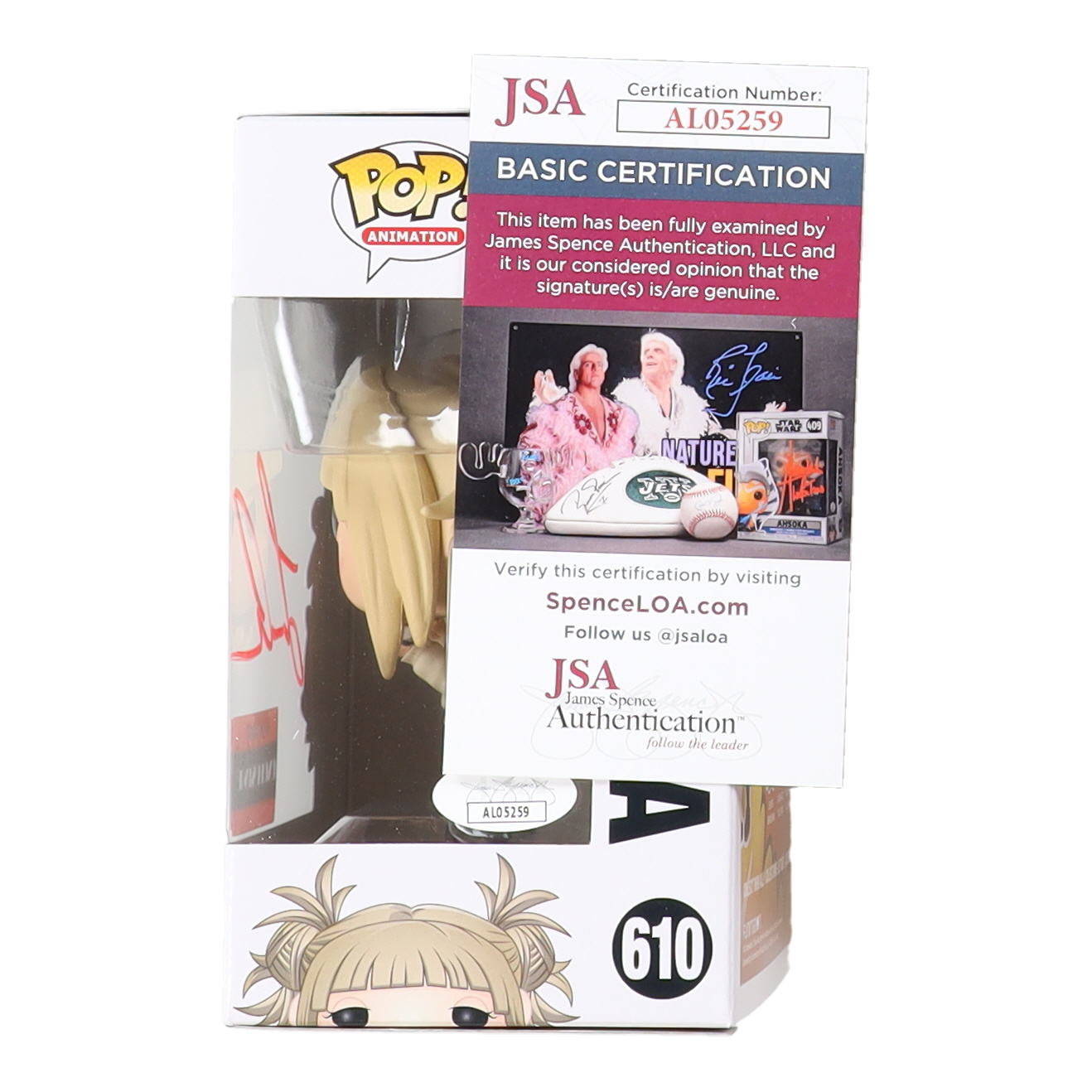 Leah Clark Signed "My Hero Academia" #610 Himiko Toga Funko Pop! Vinyl Figure (JSA) at PristineAuction.com Leah Clark Signed "My Hero Academia" #610 Himiko Toga Funko Pop! Vinyl Figure (JSA) at PristineAuction.com