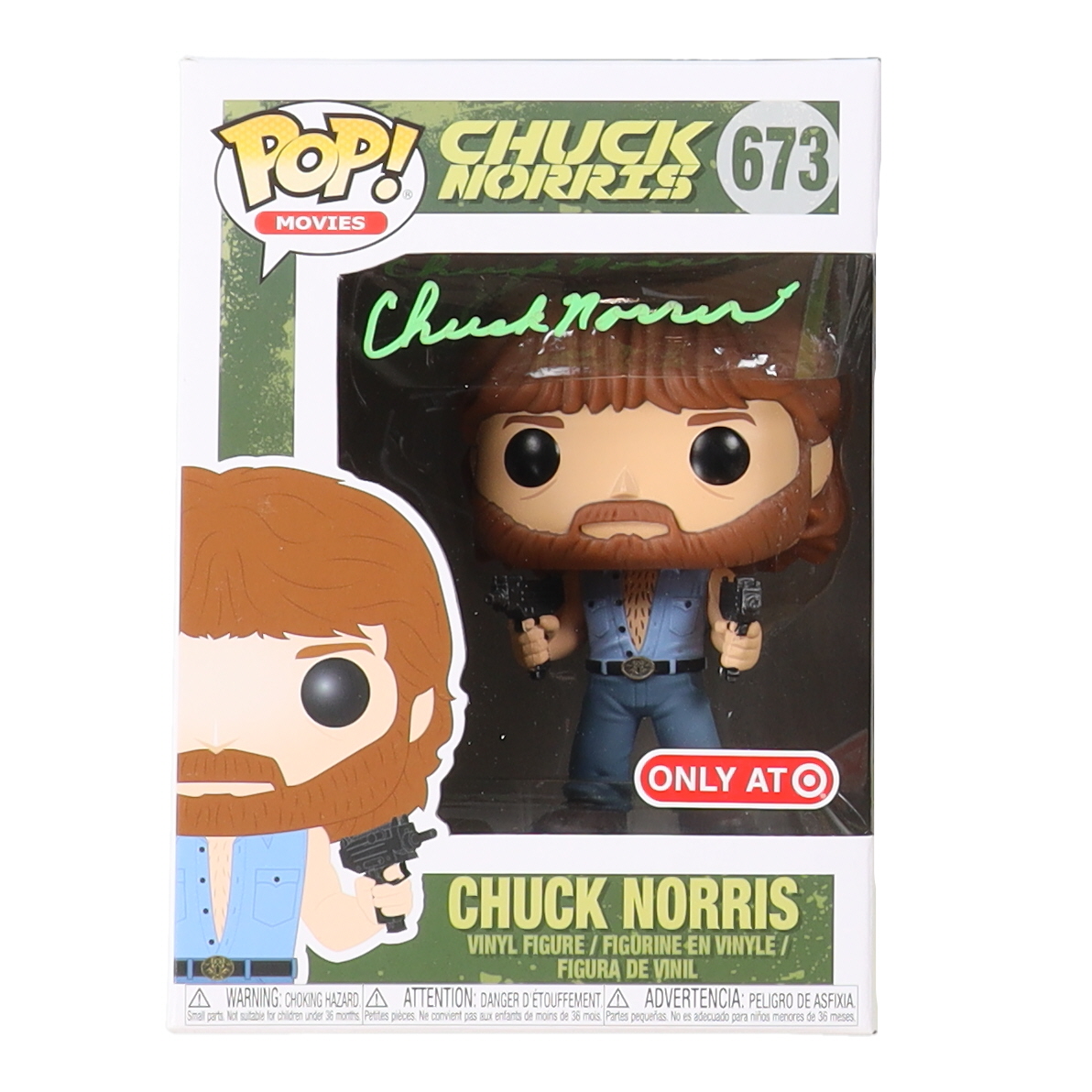 Chuck Norris Signed #673 Funko Pop! Vinyl Figure (JSA) at PristineAuction.com Chuck Norris Signed #673 Funko Pop! Vinyl Figure (JSA) at PristineAuction.com