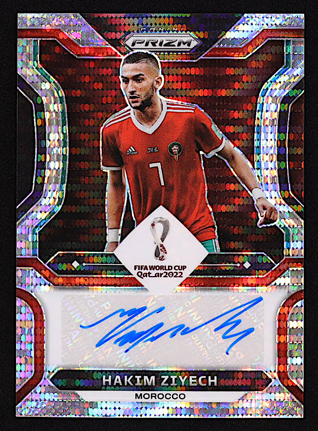 Hakim Ziyech 2022 Panini Prizm World Cup Signatures Prizms Breakaway #62 at PristineAuction.com Hakim Ziyech 2022 Panini Prizm World Cup Signatures Prizms Breakaway #62 at PristineAuction.com