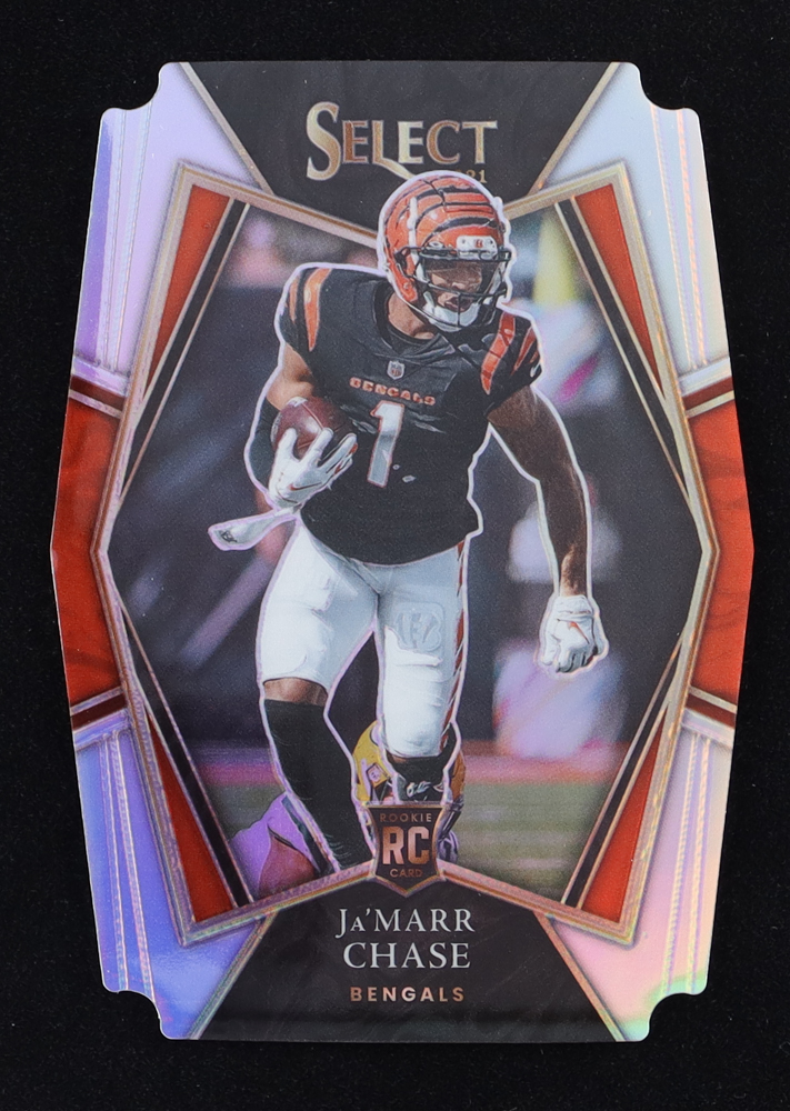 Ja'Marr Chase 2021 Select Prizm Silver Die Cut #147 RC at PristineAuction.com Ja'Marr Chase 2021 Select Prizm Silver Die Cut #147 RC at PristineAuction.com