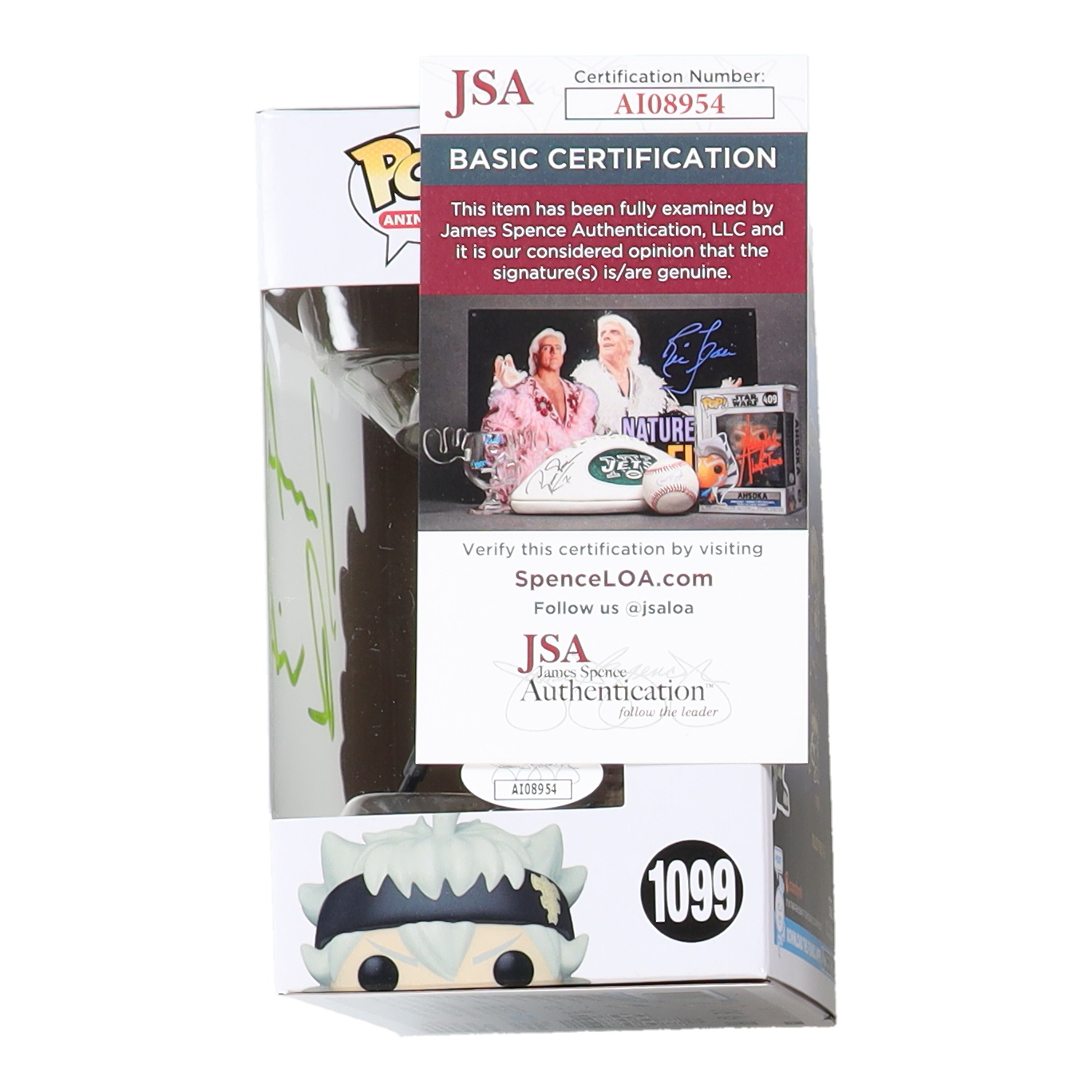 Dallas Reid Signed "Black Clover" Asta #1099 Funko Pop! Vinyl Figure (JSA) at PristineAuction.com Dallas Reid Signed "Black Clover" Asta #1099 Funko Pop! Vinyl Figure (JSA) at PristineAuction.com