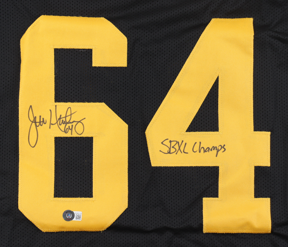 Jeff Hartings Signed Jersey Inscribed "SBXL Champs" (Beckett) at PristineAuction.com Jeff Hartings Signed Jersey Inscribed "SBXL Champs" (Beckett) at PristineAuction.com