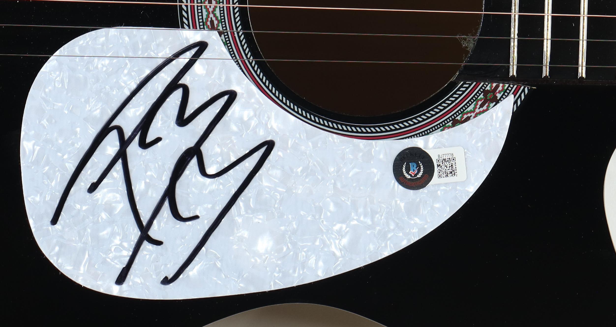 Post Malone Signed 38" Acoustic Guitar (Beckett) at PristineAuction.com Post Malone Signed 38" Acoustic Guitar (Beckett) at PristineAuction.com