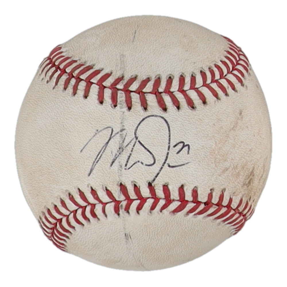 Mike Trout Signed GameUsed OML Baseball (PSA & MLB) Pristine Auction